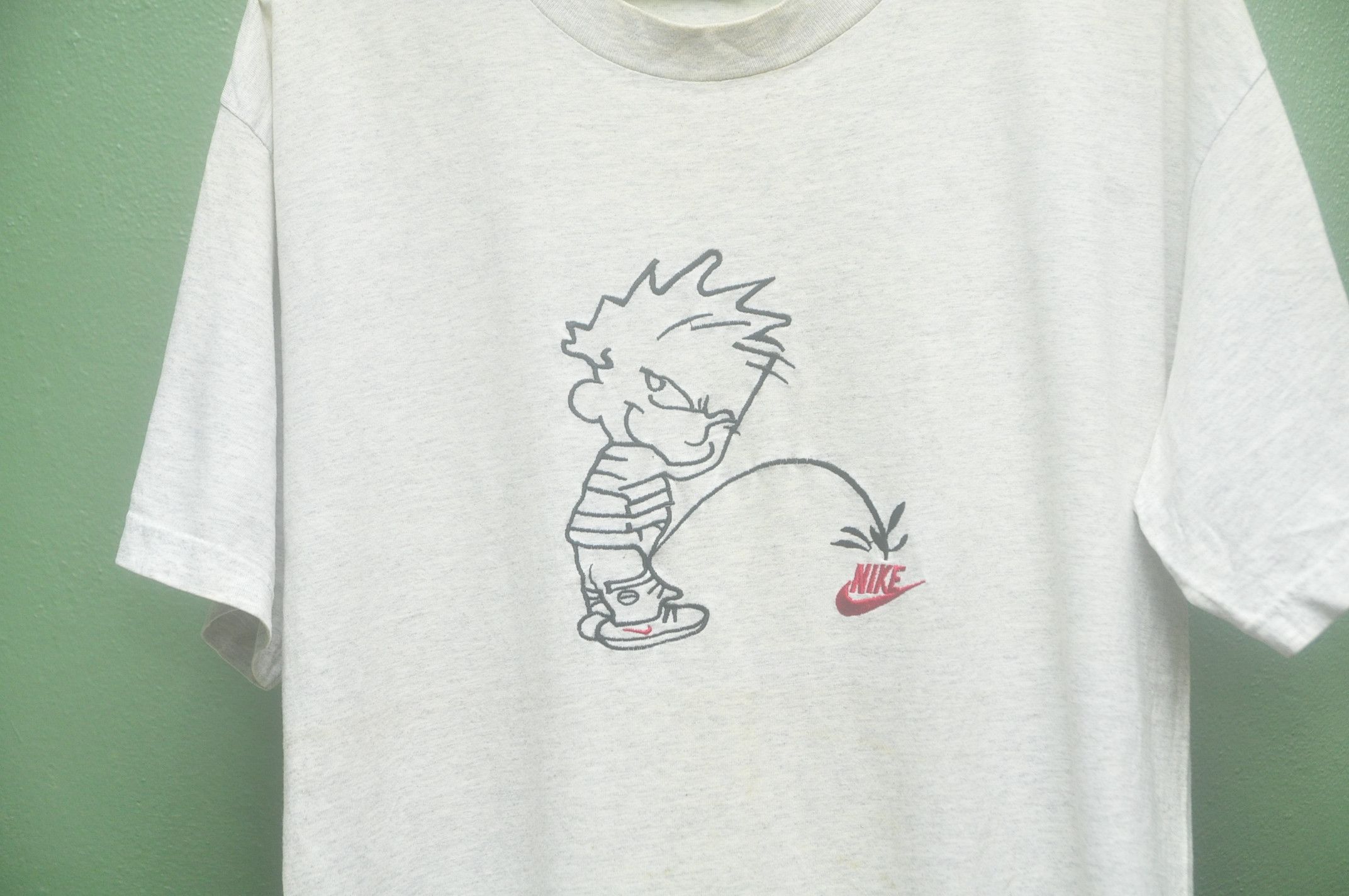 Nike × Vintage Vintage Nike Pee Designer Fashion Style Shirt Size US L / EU 52-54 / 3 - 3 Thumbnail