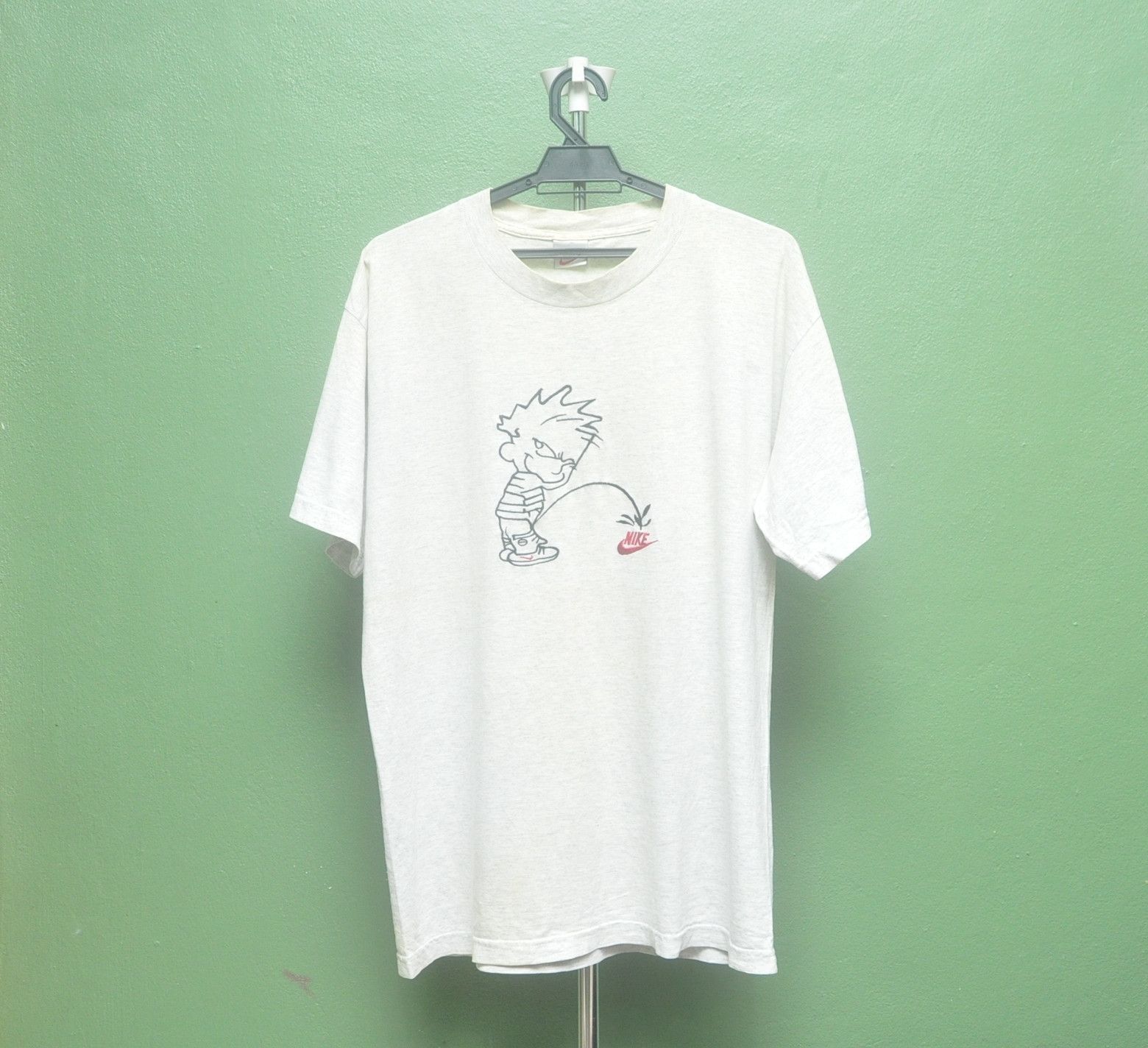Nike × Vintage Vintage Nike Pee Designer Fashion Style Shirt Size US L / EU 52-54 / 3 - 1 Thumbnail
