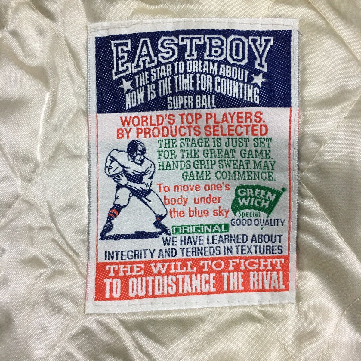 Vintage Vintage East Boy Football Team Green Wich Varsity Jacket Size US M / EU 48-50 / 2 - 4 Thumbnail