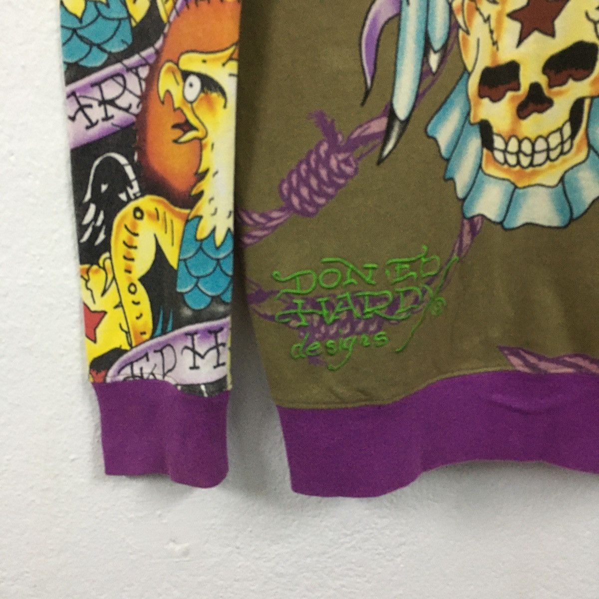 Christian Audigier × Ed Hardy Ed Hardy By Christian Audigier Fullprint Sweater Hoodie Size XS / US 0-2 / IT 36-38 - 11 Thumbnail