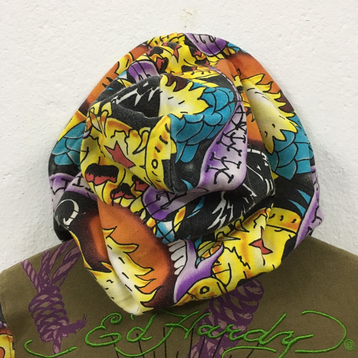 Christian Audigier × Ed Hardy Ed Hardy By Christian Audigier Fullprint Sweater Hoodie Size XS / US 0-2 / IT 36-38 - 10 Thumbnail
