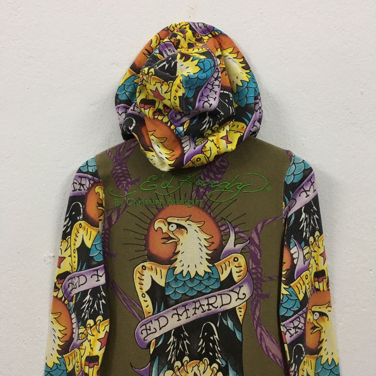 Christian Audigier × Ed Hardy Ed Hardy By Christian Audigier Fullprint Sweater Hoodie Size XS / US 0-2 / IT 36-38 - 8 Thumbnail