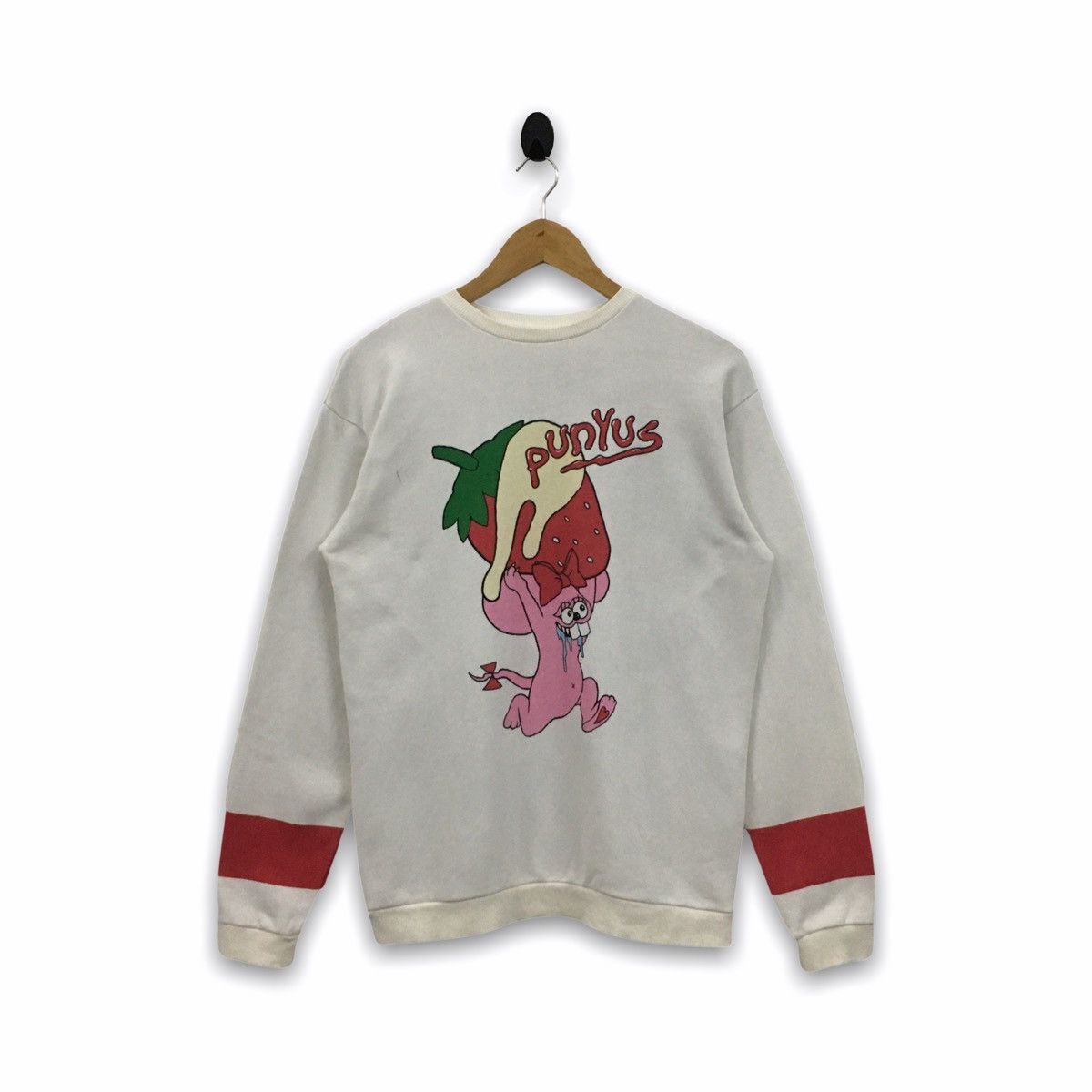 Japanese Brand × Vintage Vintage Japanese Brand Punyus Mouse Strawberry Sweatshirt Size US M / EU 48-50 / 2 - 1 Thumbnail