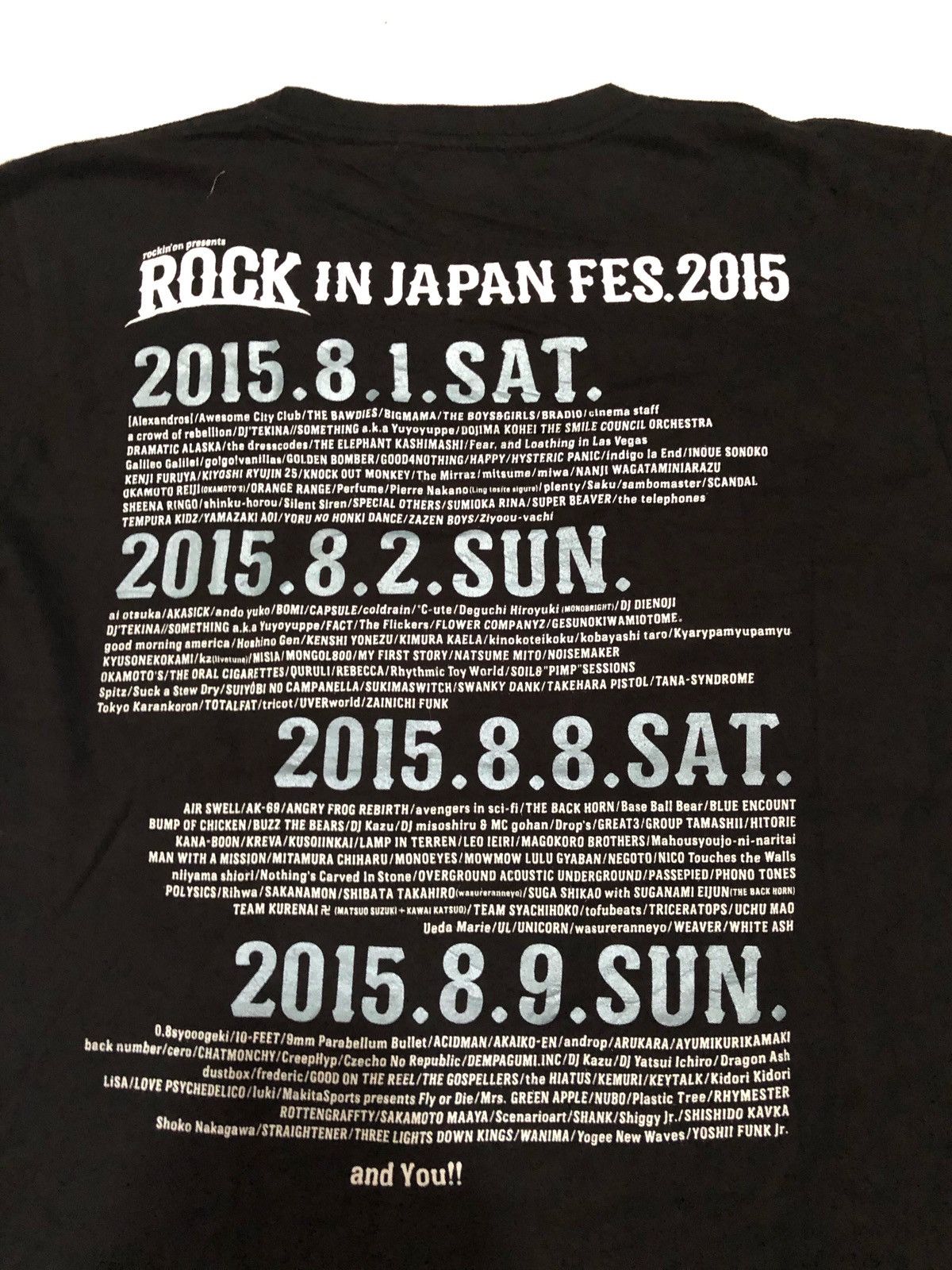 Band Tees × Japanese Brand ROCK IN JAPAN FES.2015 Size US M / EU 48-50 / 2 - 5 Thumbnail