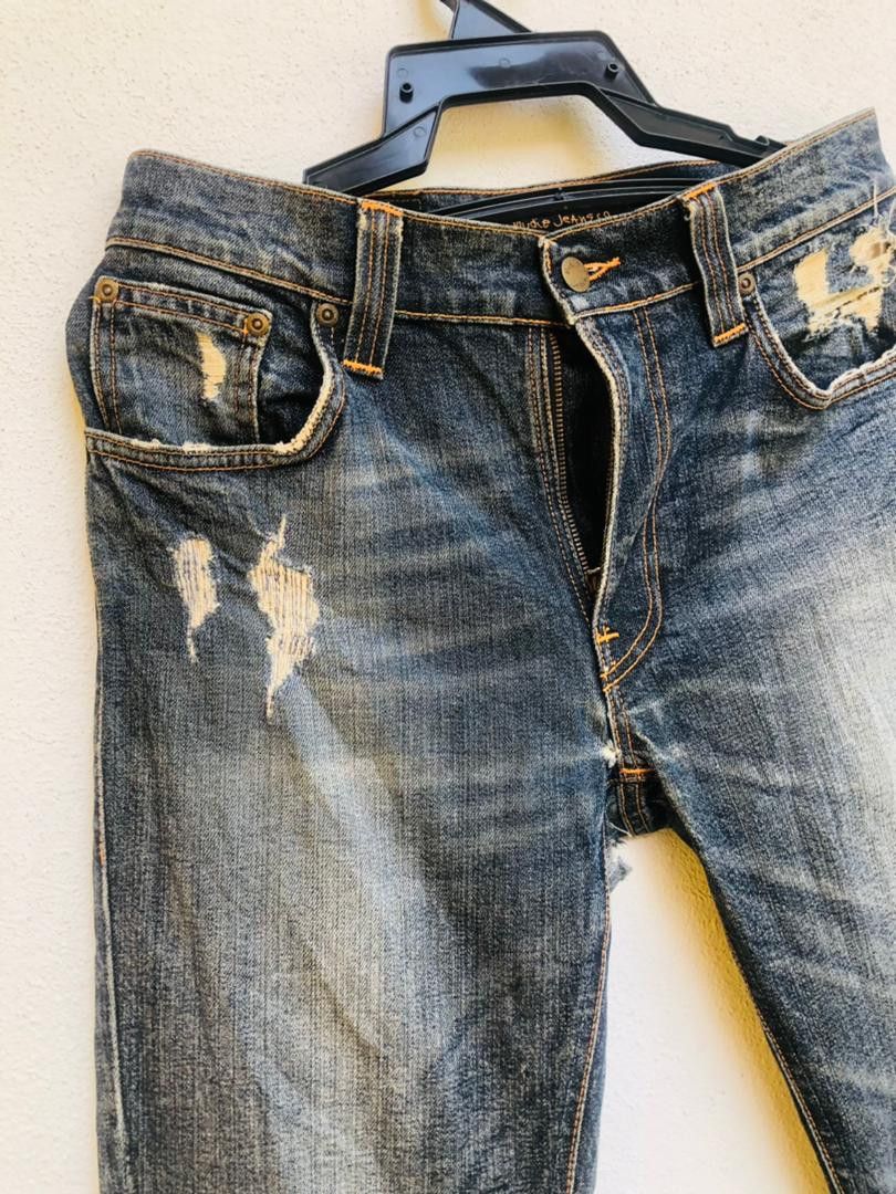 Nudie Jeans Vintage Nudie Jeans Distressed Designer Fashion Style Size US 30 / EU 46 - 4 Thumbnail