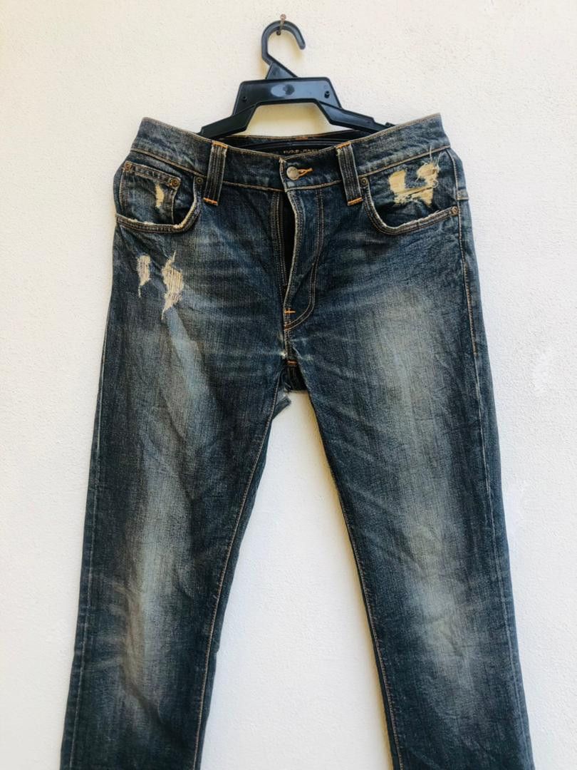 Nudie Jeans Vintage Nudie Jeans Distressed Designer Fashion Style Size US 30 / EU 46 - 2 Thumbnail