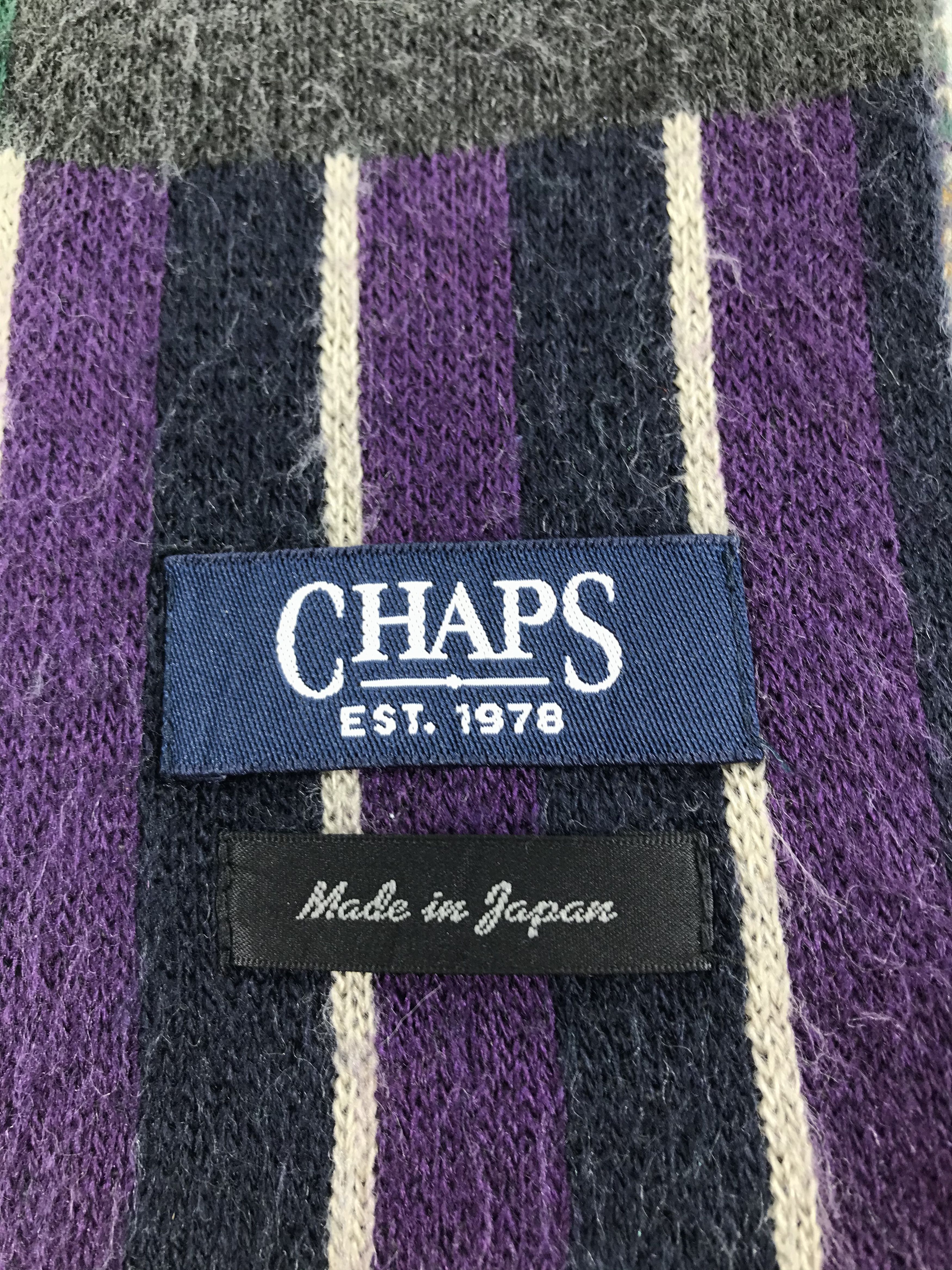 Chaps Chaps Wool Scarf Muffler V202 Size ONE SIZE - 4 Thumbnail