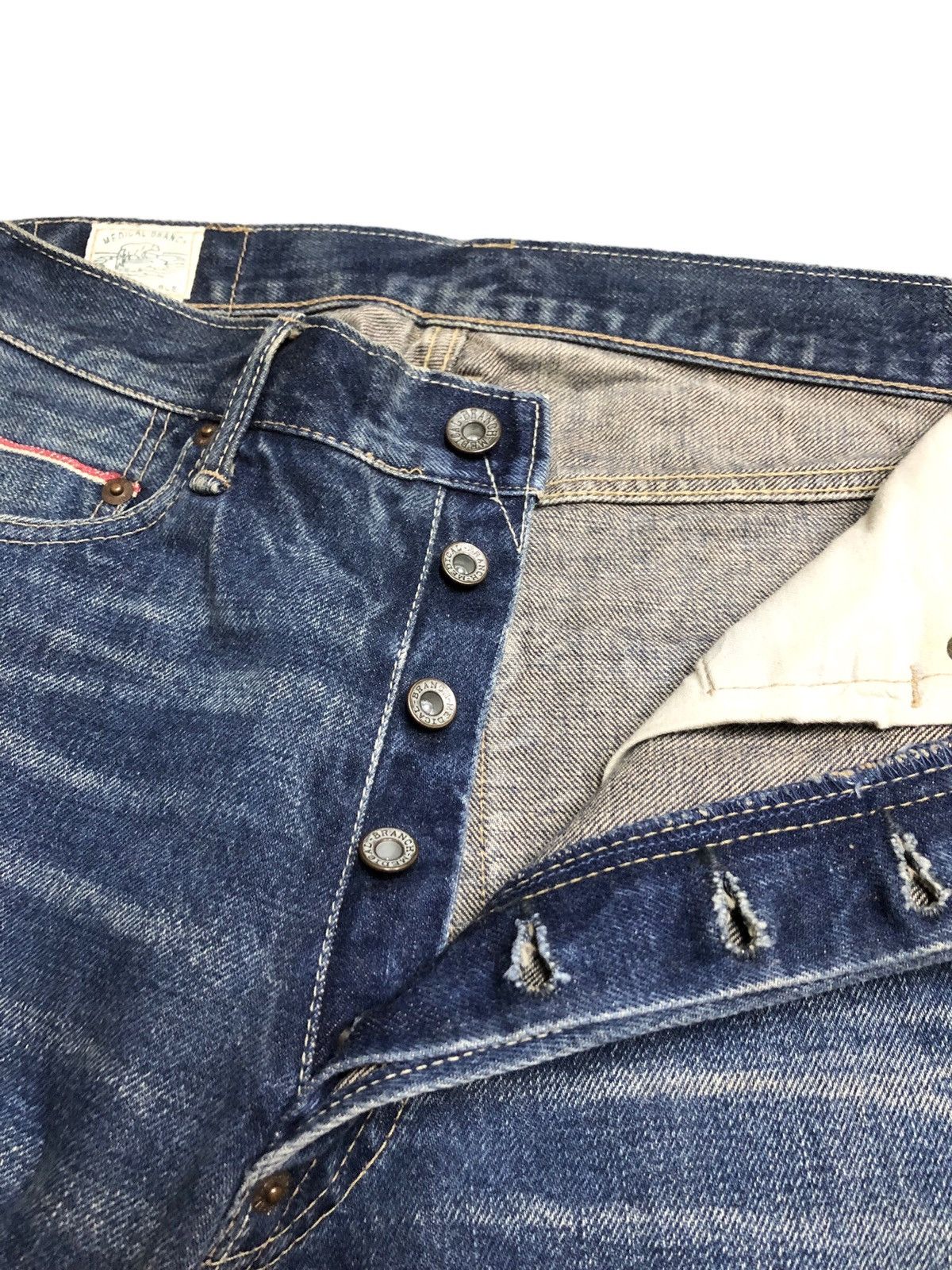 Japanese Brand MEDICAL BRANCH SELVEDGE DENIM Size US 28 / EU 44 - 6 Thumbnail