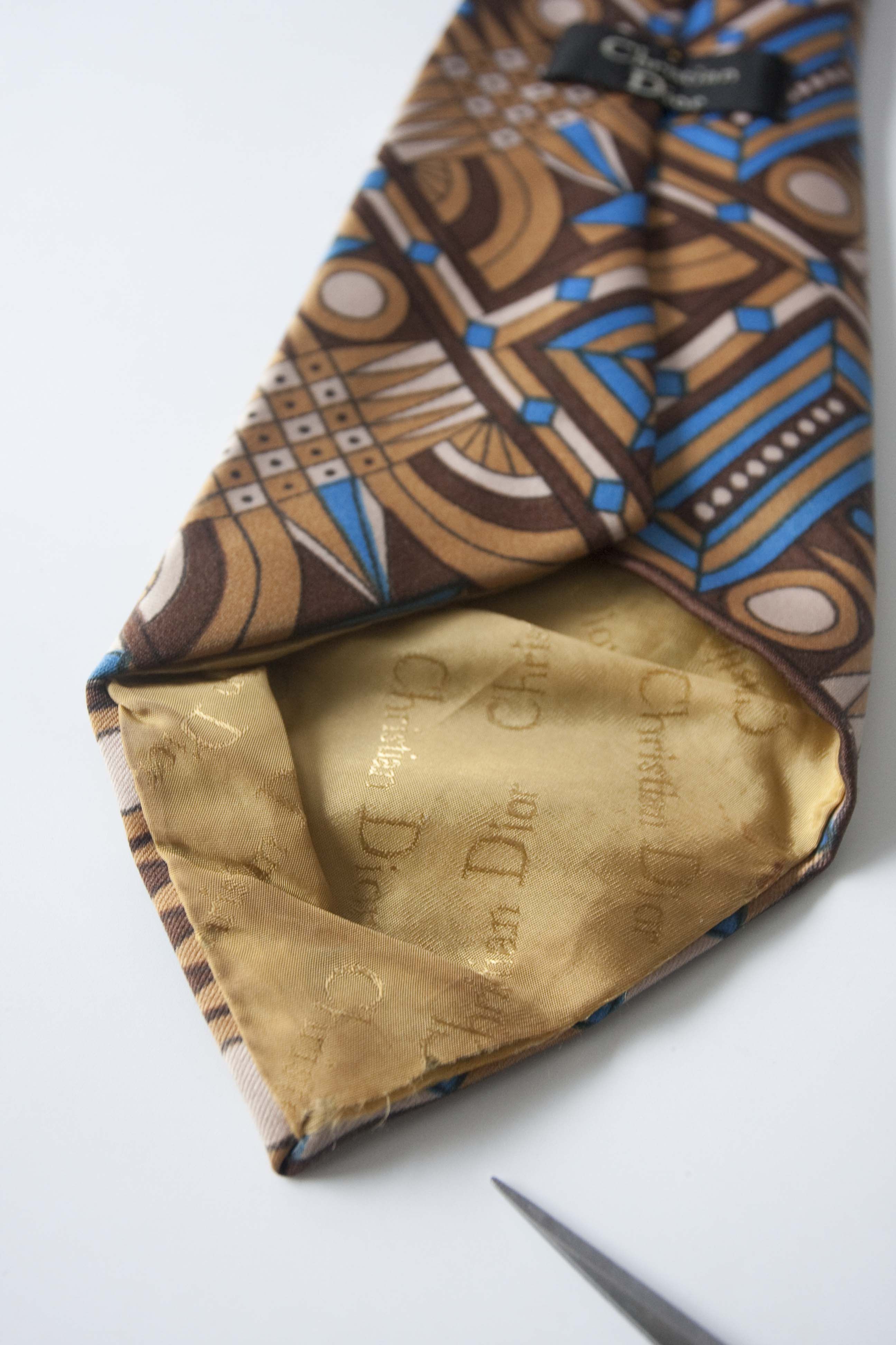 Christian Dior Monsieur × Vintage Christian Dior Tie Abstract Vintage Size ONE SIZE - 3 Thumbnail