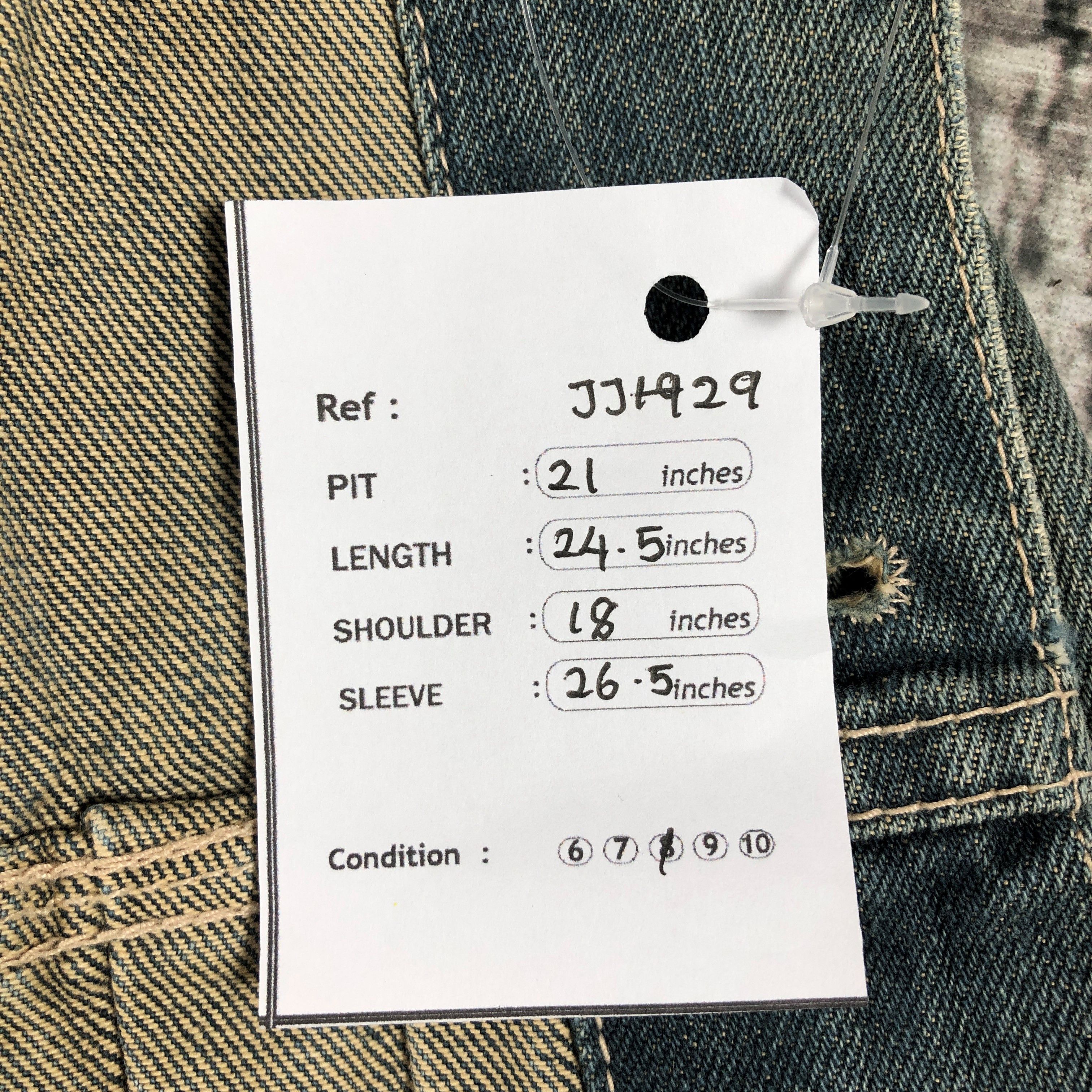 Japanese Brand × Vintage 1969 Work Wear Blue Wash Denim Jacket Size US M / EU 48-50 / 2 - 7 Thumbnail