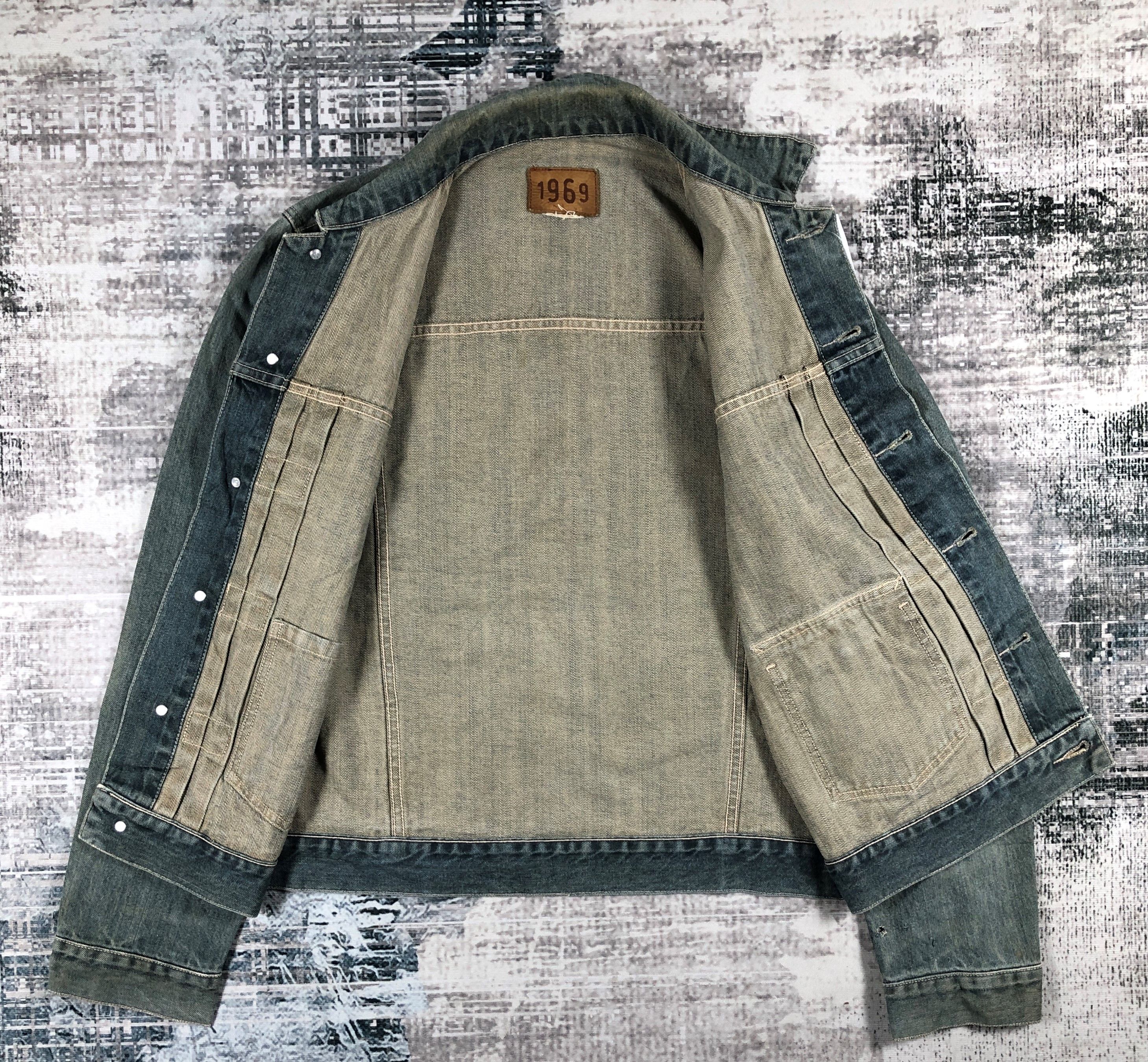 Japanese Brand × Vintage 1969 Work Wear Blue Wash Denim Jacket Size US M / EU 48-50 / 2 - 3 Thumbnail