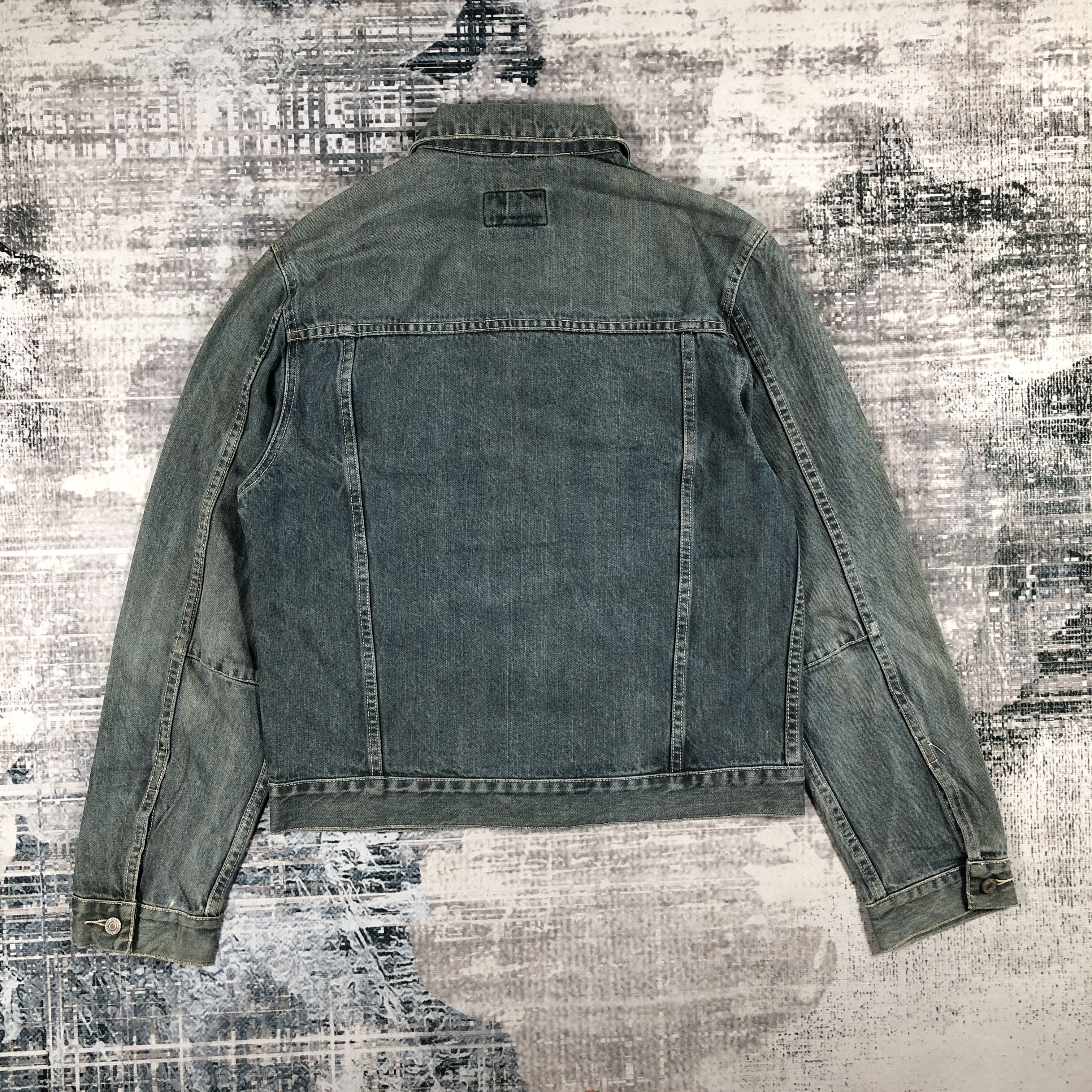 Japanese Brand × Vintage 1969 Work Wear Blue Wash Denim Jacket Size US M / EU 48-50 / 2 - 2 Thumbnail