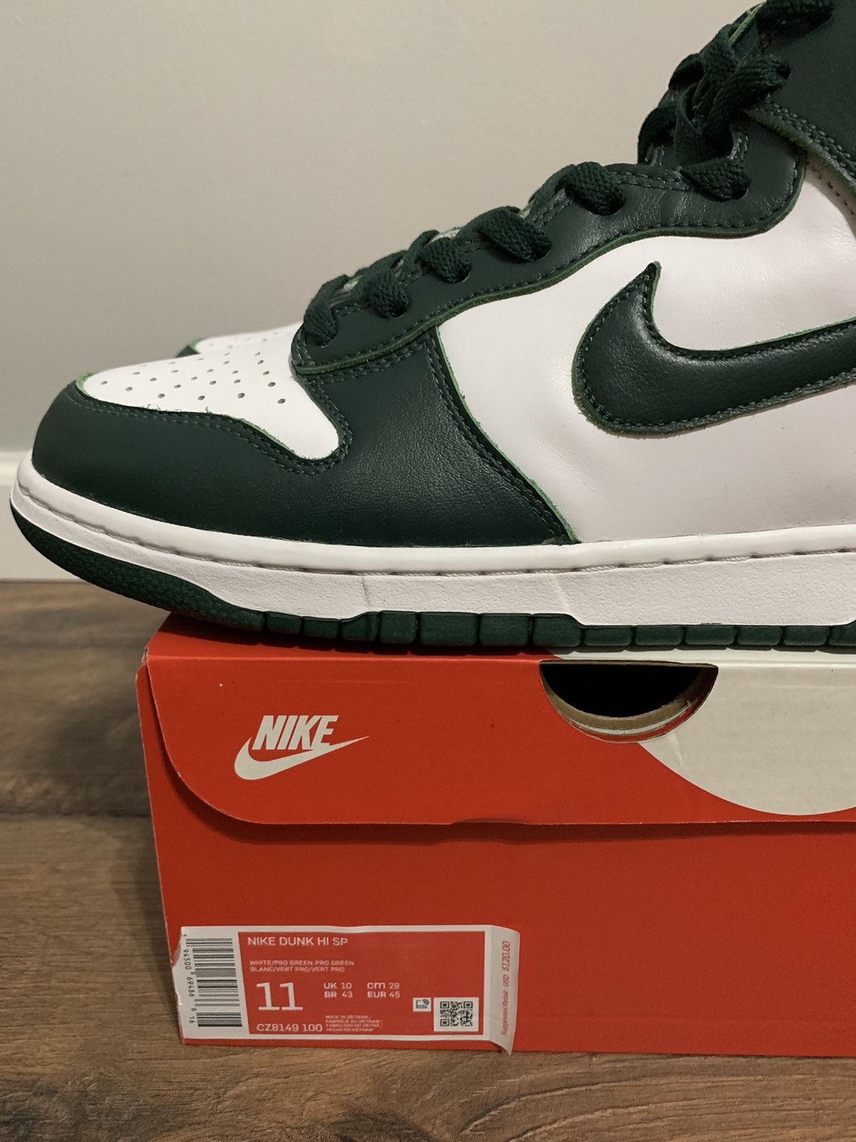Nike Nike Dunk High Spartan Green Size US 11 / EU 44 - 7 Thumbnail