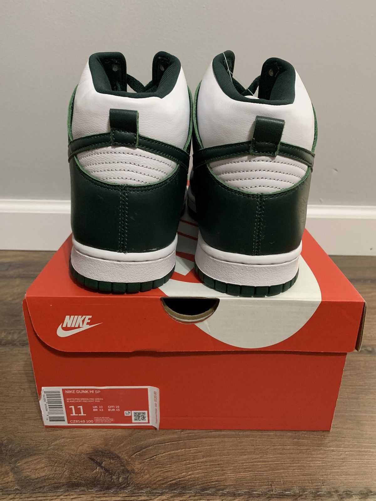 Nike Nike Dunk High Spartan Green Size US 11 / EU 44 - 6 Thumbnail