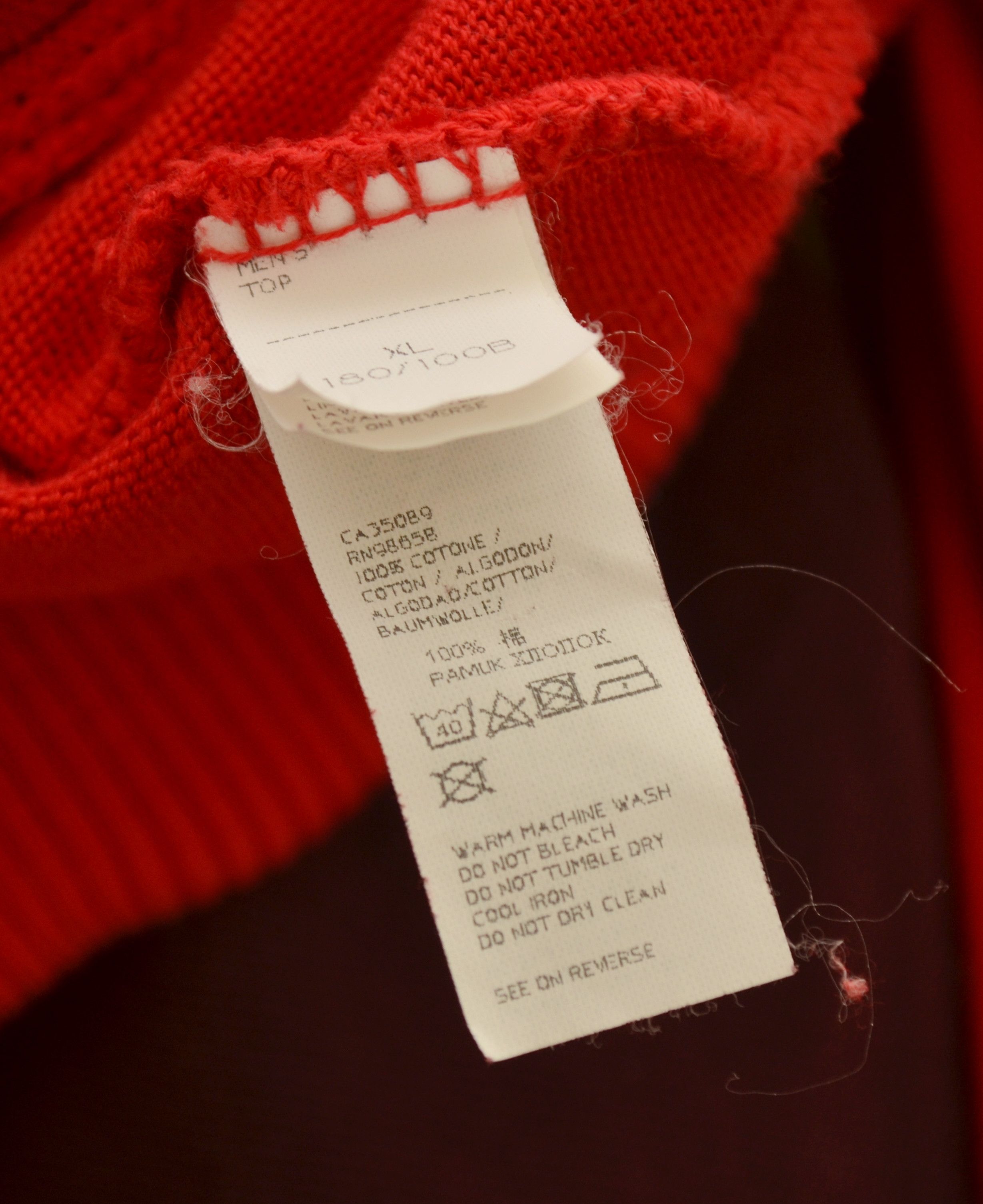 Paul & Shark Paul & Shark Yachting Red Knit Wool Full Zip Jumper Sweater Size US XL / EU 56 / 4 - 15 Thumbnail