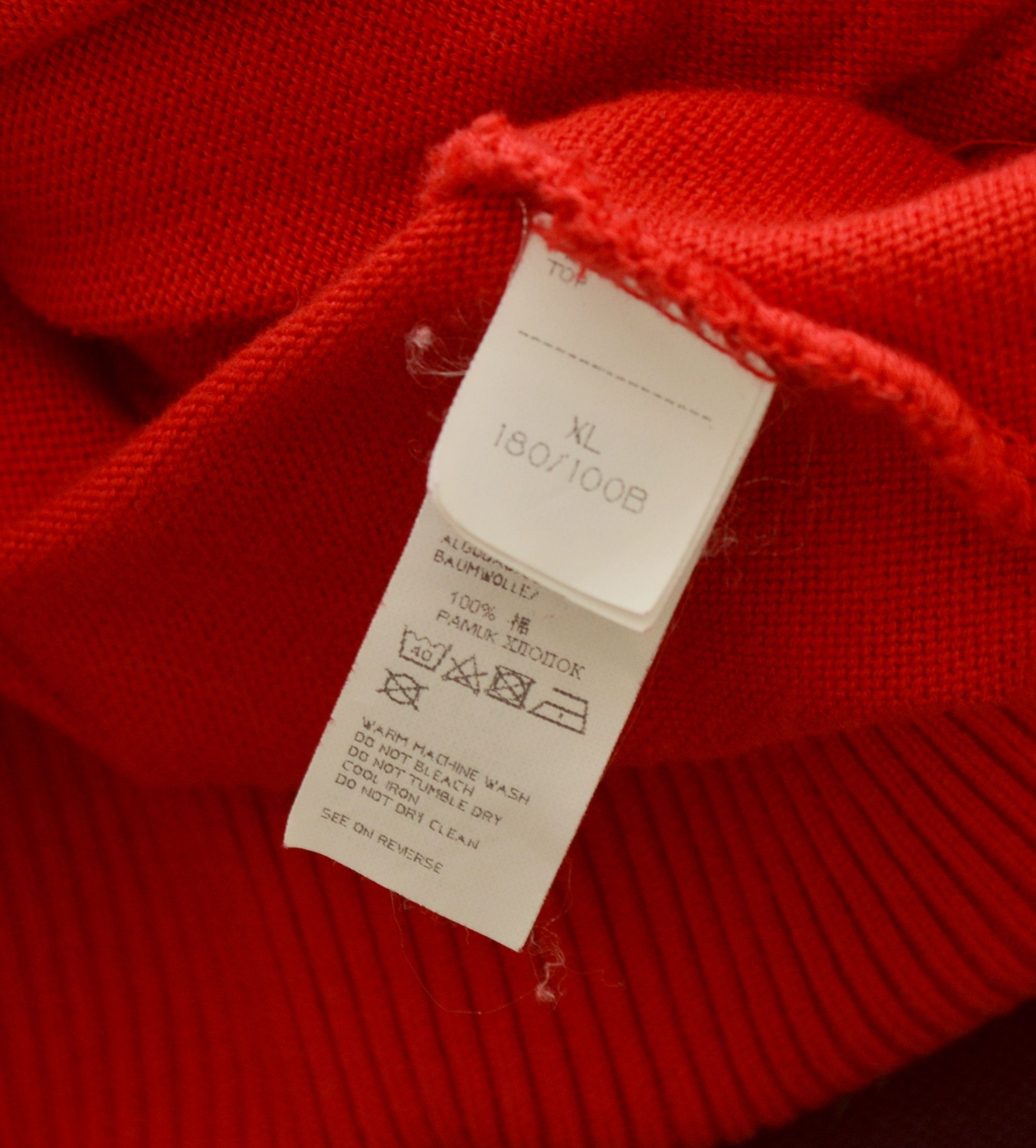 Paul & Shark Paul & Shark Yachting Red Knit Wool Full Zip Jumper Sweater Size US XL / EU 56 / 4 - 14 Thumbnail