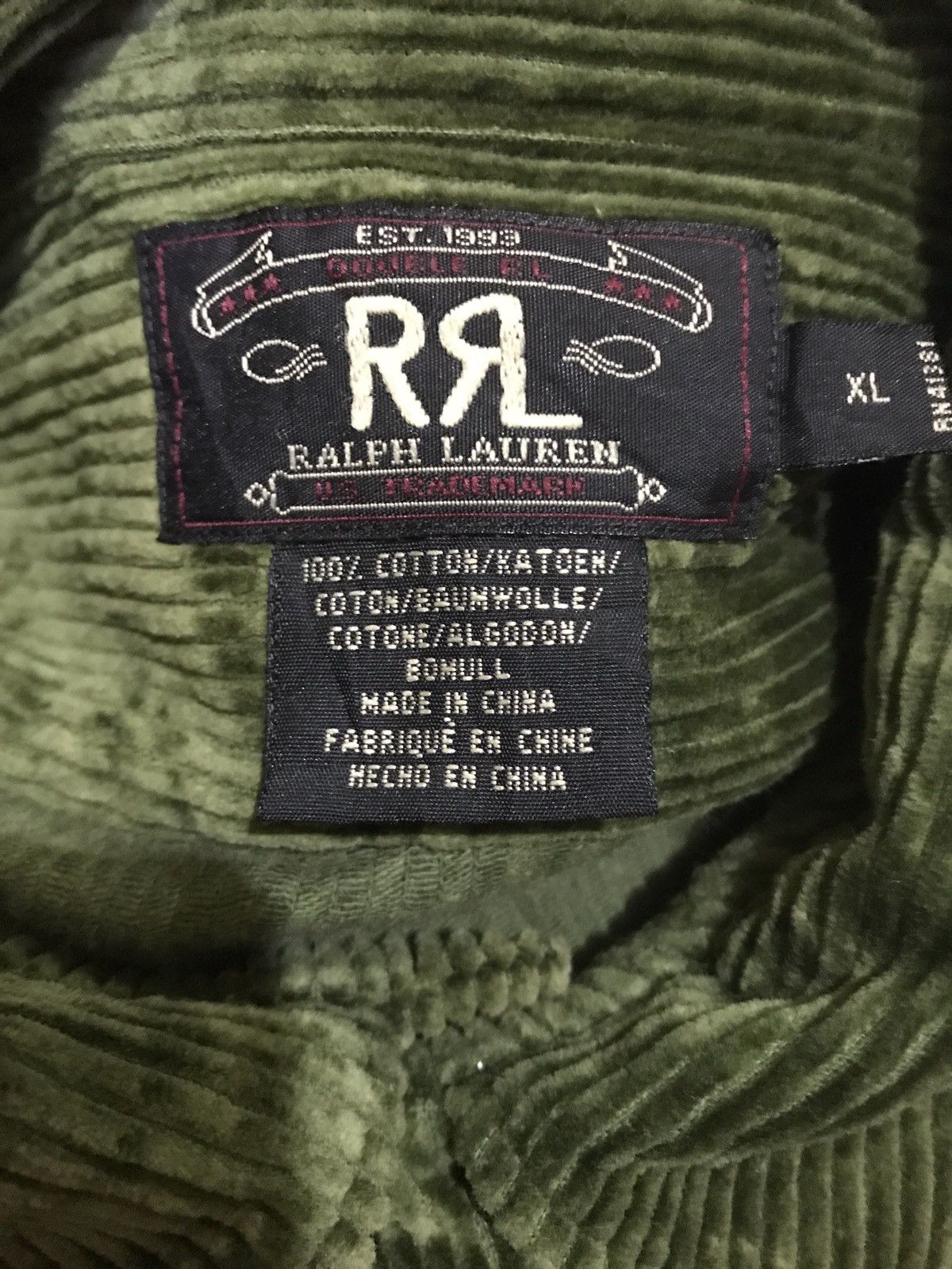 RRL Ralph Lauren RRL RALPH LAUREN CORDUROY Jacket Size US XL / EU 56 / 4 - 3 Thumbnail