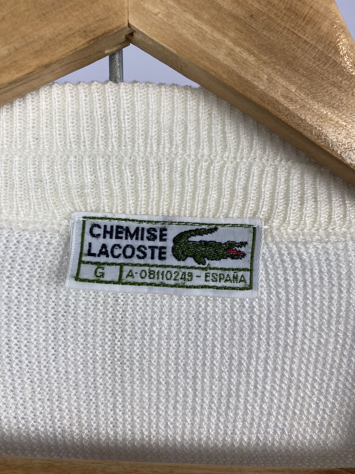 Lacoste Lacoste cardigan long sleeve streetwear white size L Size US L / EU 52-54 / 3 - 3 Thumbnail