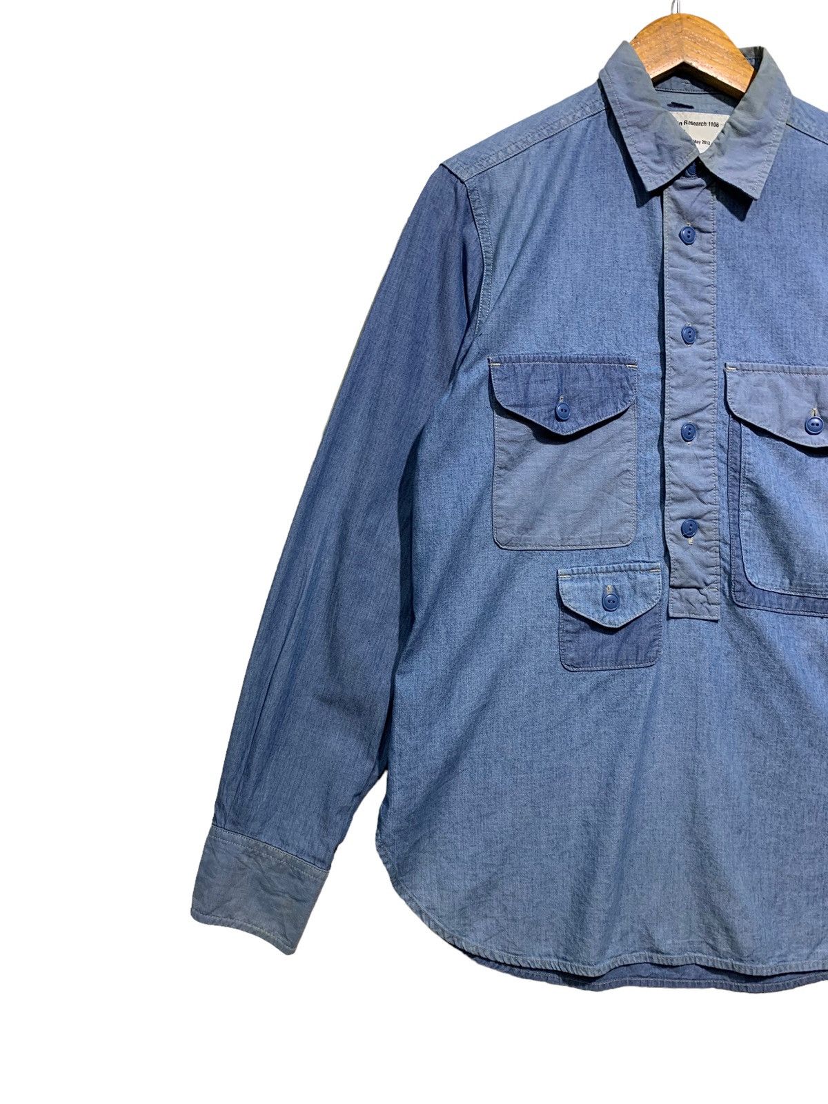 General Research 🔥MOUNTAIN RESEARCH PULLOVER DENIM CHAMBRAY WORKERS Size US M / EU 48-50 / 2 - 8 Thumbnail