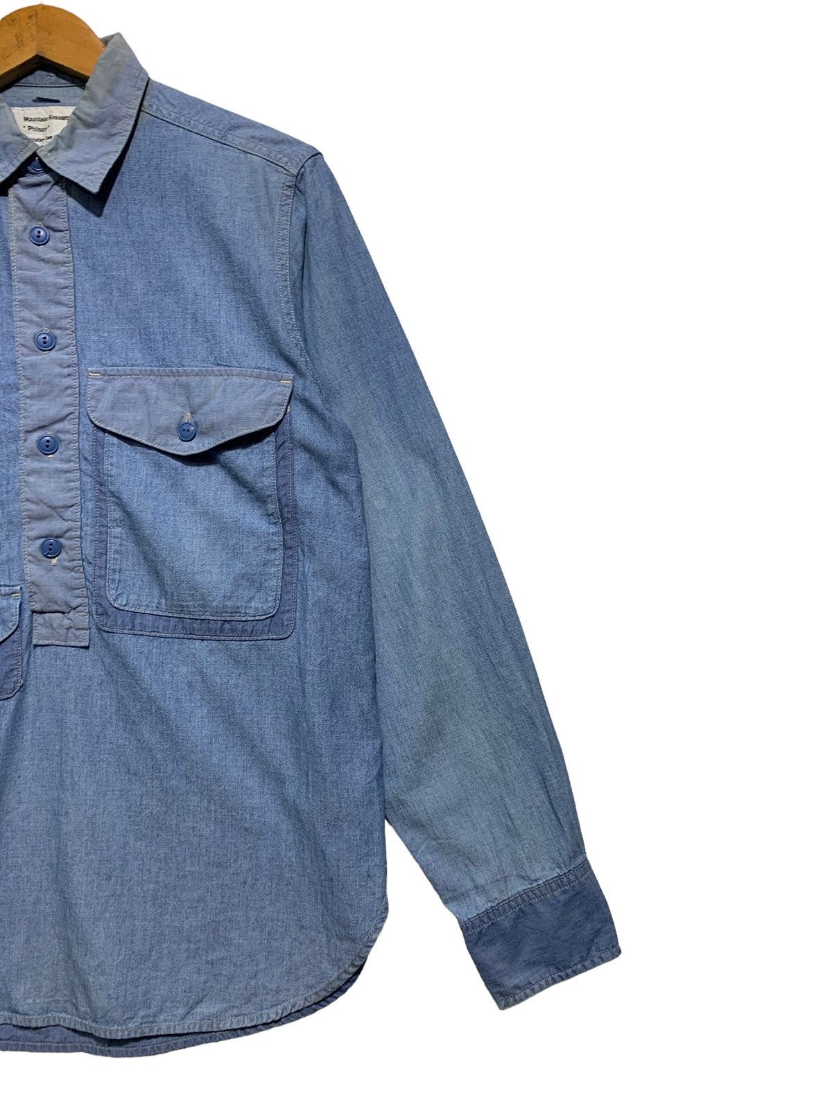 General Research 🔥MOUNTAIN RESEARCH PULLOVER DENIM CHAMBRAY WORKERS Size US M / EU 48-50 / 2 - 9 Thumbnail