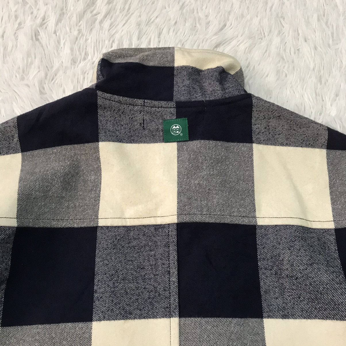 INHABIT Inhabitant Checkered Jacket With Patches On Sleeve Size US L / EU 52-54 / 3 - 13 Thumbnail