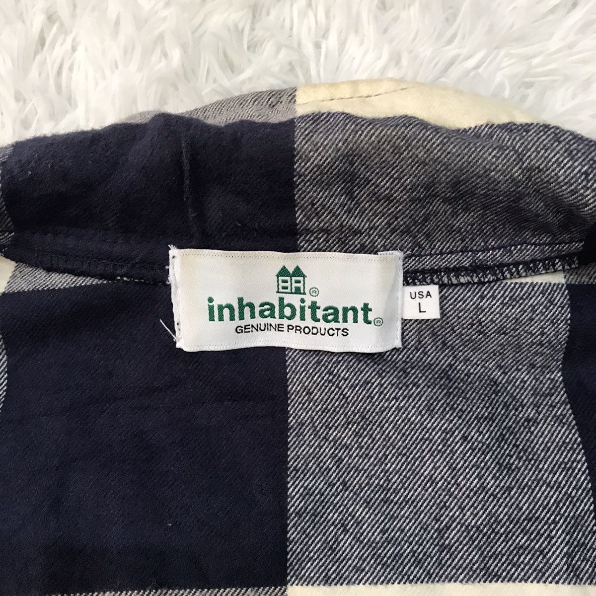 INHABIT Inhabitant Checkered Jacket With Patches On Sleeve Size US L / EU 52-54 / 3 - 16 Thumbnail