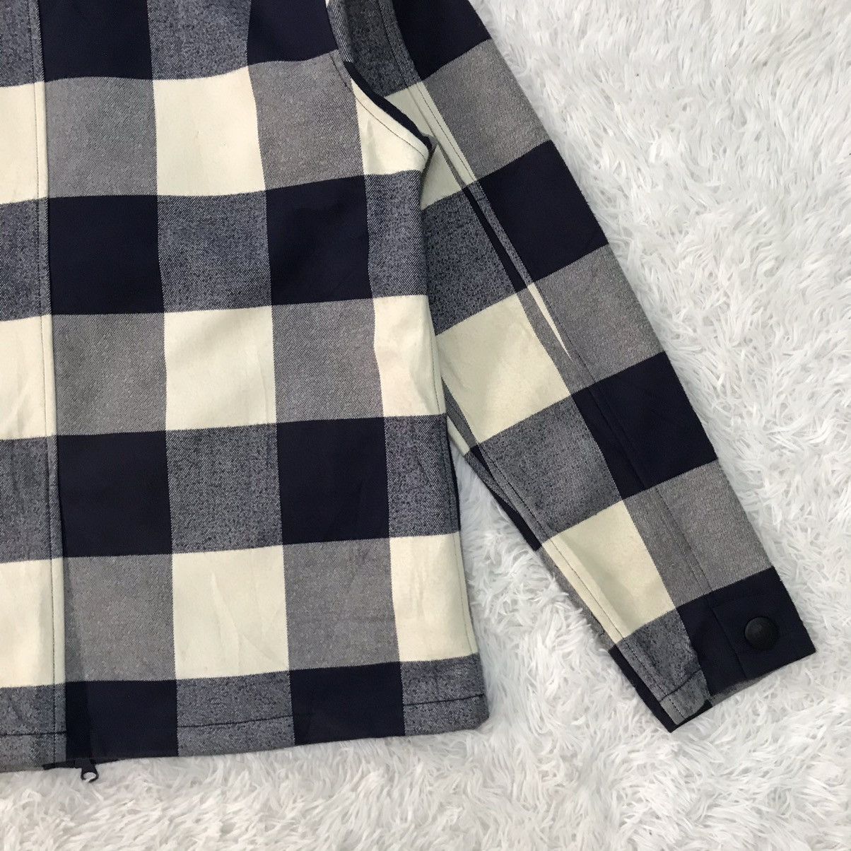 INHABIT Inhabitant Checkered Jacket With Patches On Sleeve Size US L / EU 52-54 / 3 - 12 Thumbnail