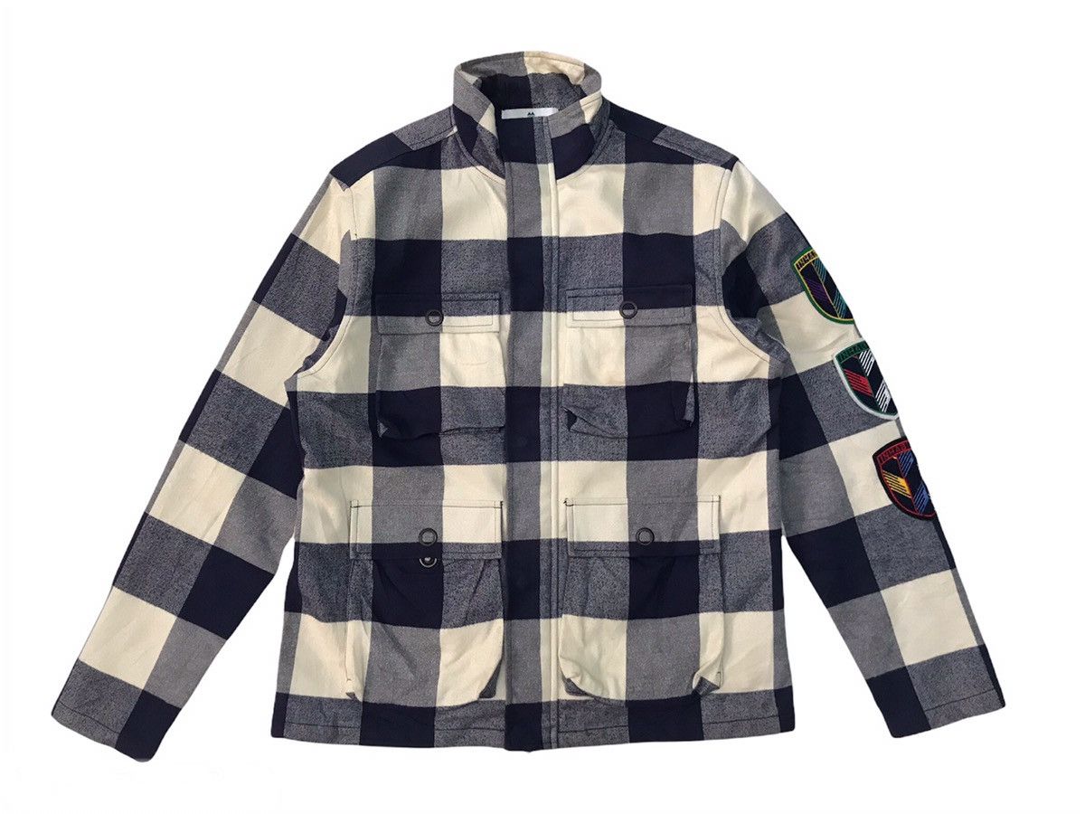INHABIT Inhabitant Checkered Jacket With Patches On Sleeve Size US L / EU 52-54 / 3 - 1 Thumbnail