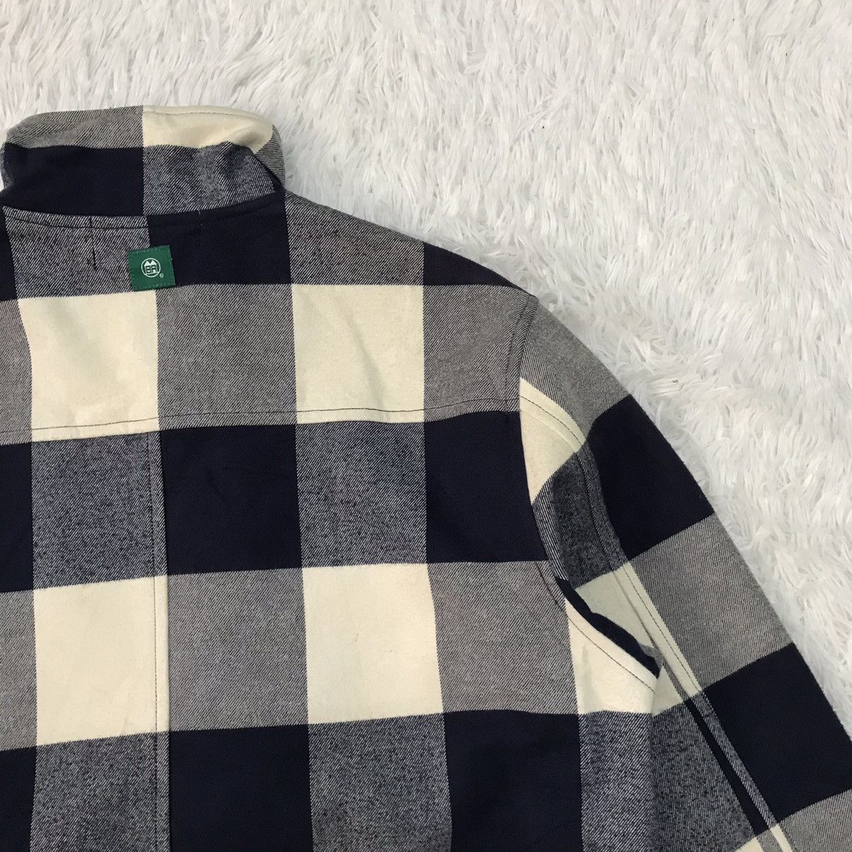 INHABIT Inhabitant Checkered Jacket With Patches On Sleeve Size US L / EU 52-54 / 3 - 10 Thumbnail