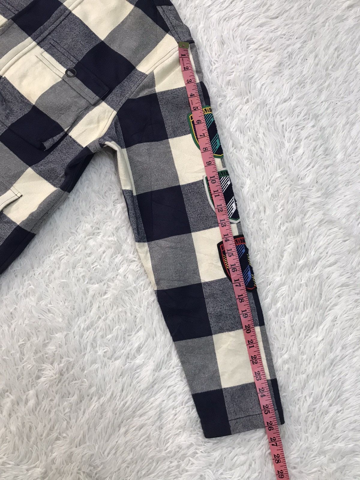 INHABIT Inhabitant Checkered Jacket With Patches On Sleeve Size US L / EU 52-54 / 3 - 23 Thumbnail