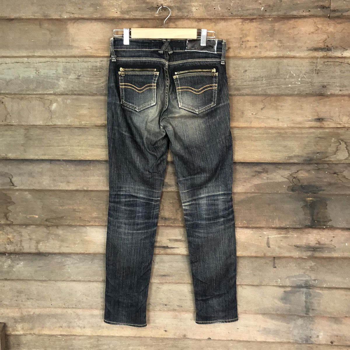 Japanese Brand C- Seventeen black faded distressed Denim Pants #4989 Size 27" / US 4 / IT 40 - 10 Thumbnail