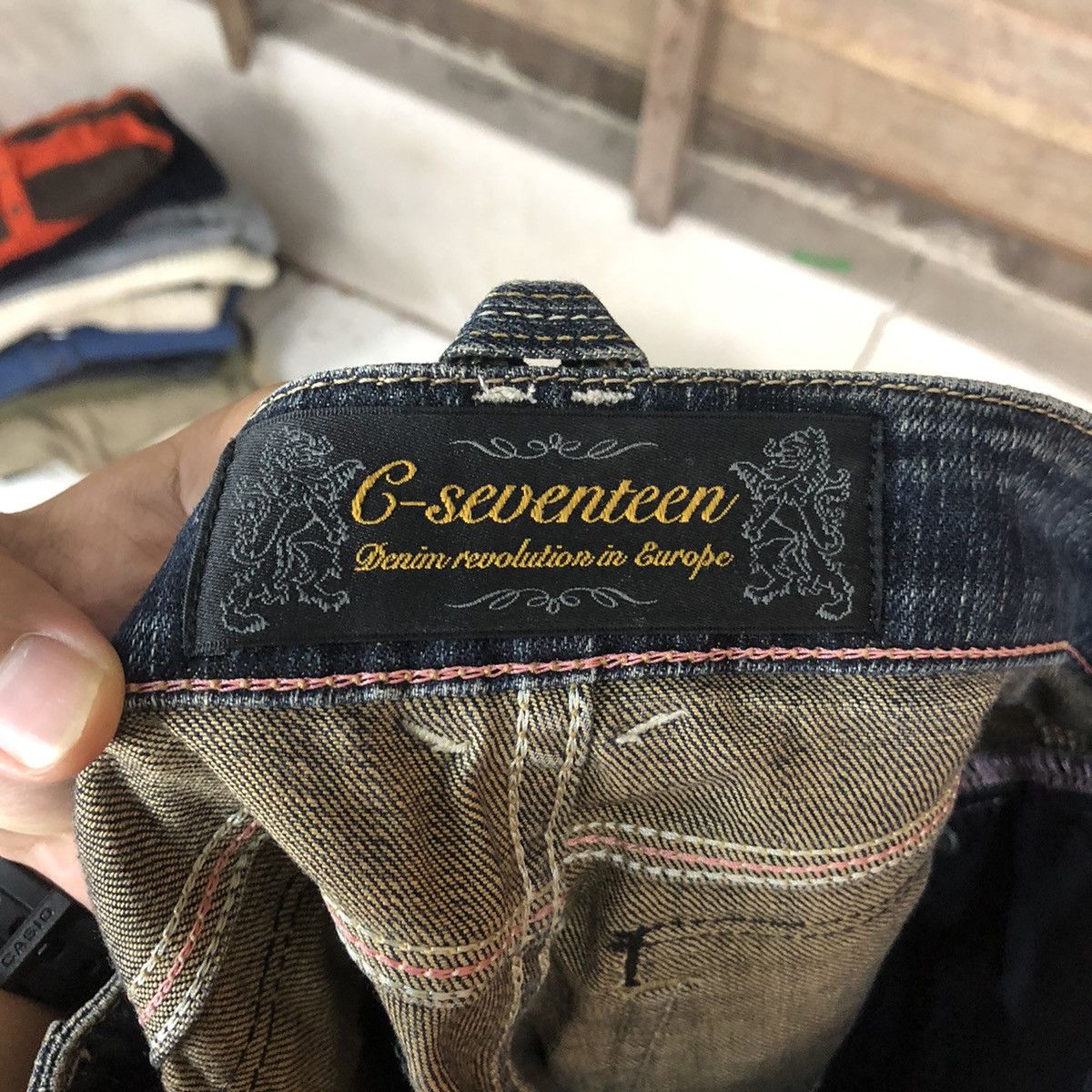 Japanese Brand C- Seventeen black faded distressed Denim Pants #4989 Size 27" / US 4 / IT 40 - 16 Thumbnail