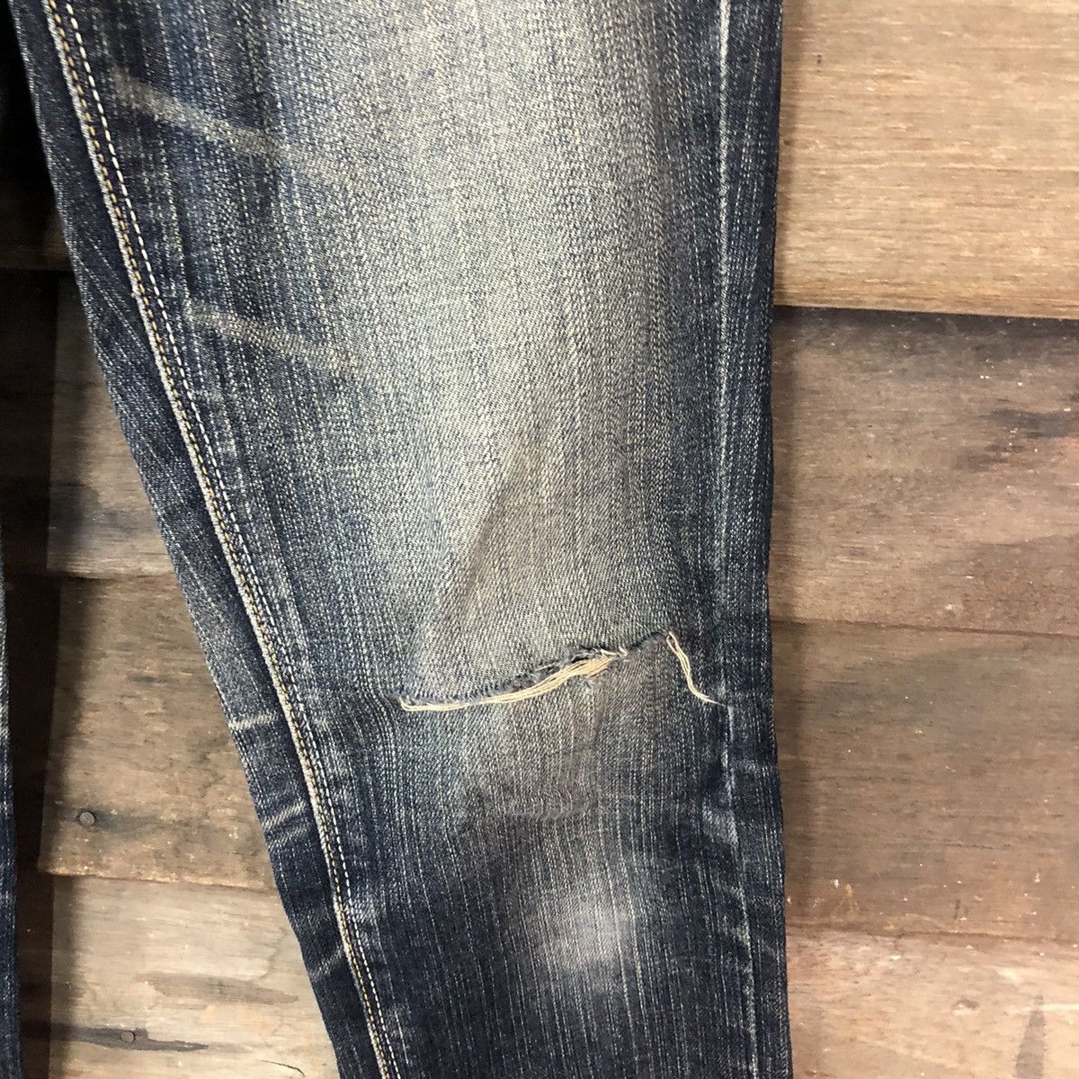 Japanese Brand C- Seventeen black faded distressed Denim Pants #4989 Size 27" / US 4 / IT 40 - 9 Thumbnail