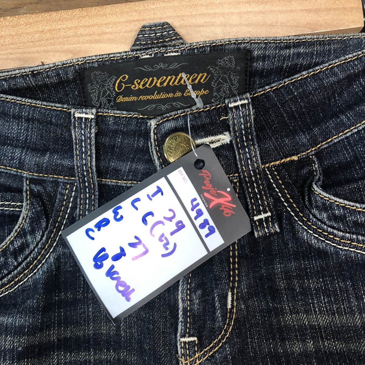 Japanese Brand C- Seventeen black faded distressed Denim Pants #4989 Size 27" / US 4 / IT 40 - 8 Thumbnail