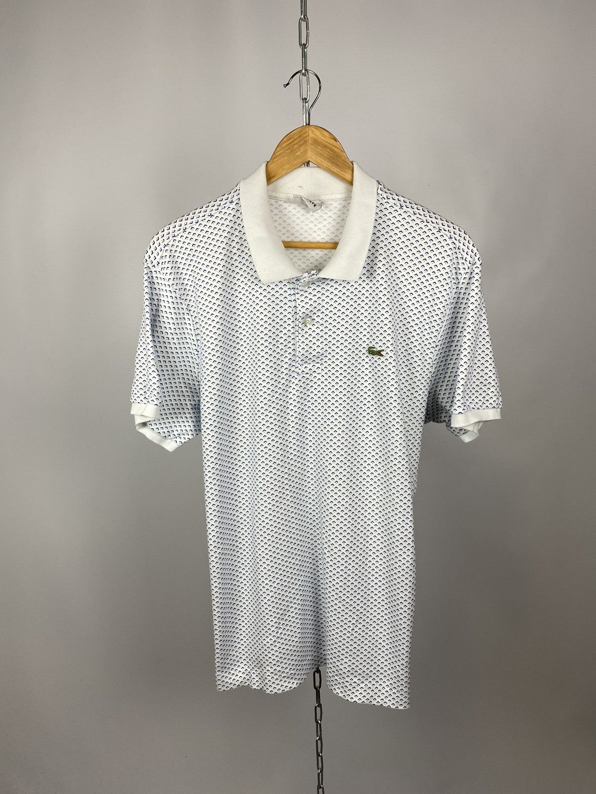 Lacoste Lacoste streetwear polo white/blue size XL Size US XL / EU 56 / 4 - 1 Thumbnail