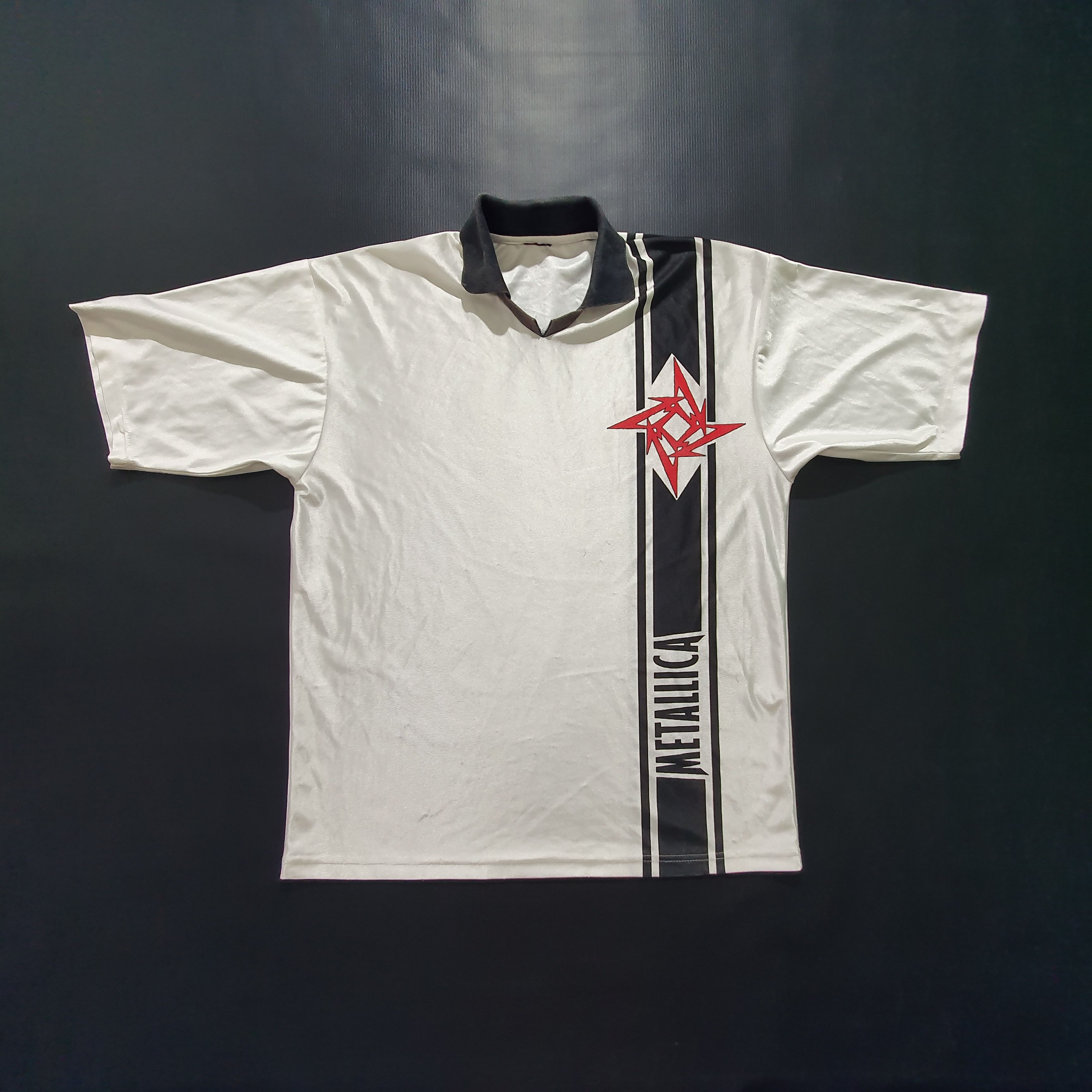 Band Tees × Metallica 90s Metallica Jersey GIANT Rare merchandise band tee Size US L / EU 52-54 / 3 - 7 Thumbnail
