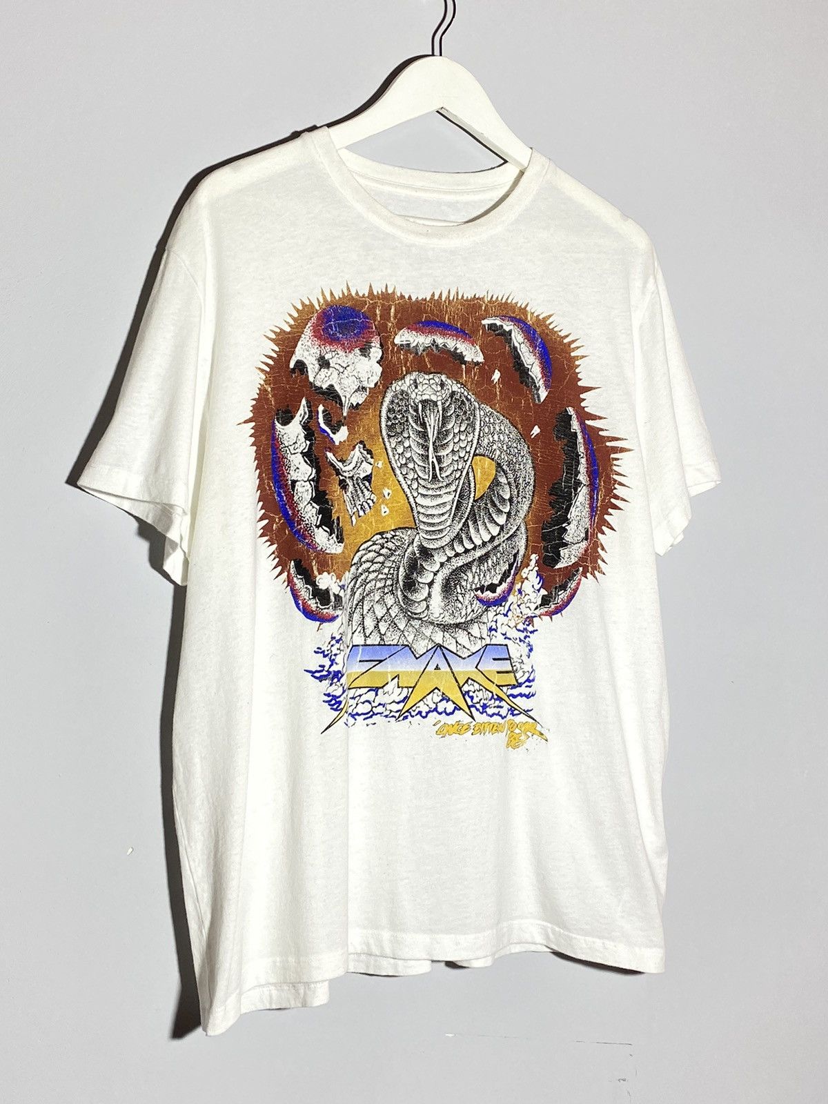 Allsaints All Saints “once bitten tour“ snake logo tee Size US M / EU 48-50 / 2 - 2 Thumbnail