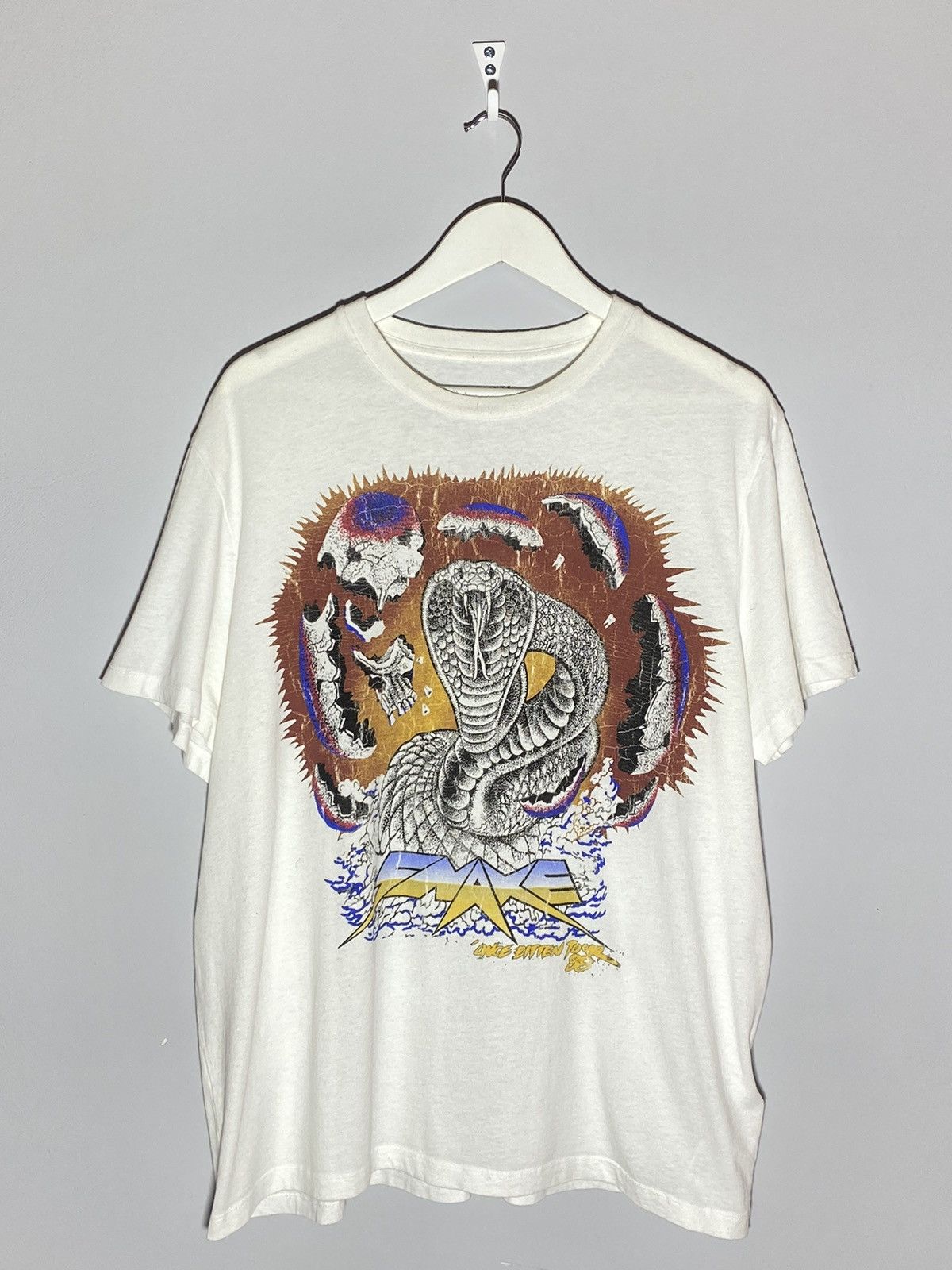 Allsaints All Saints “once bitten tour“ snake logo tee Size US M / EU 48-50 / 2 - 1 Thumbnail