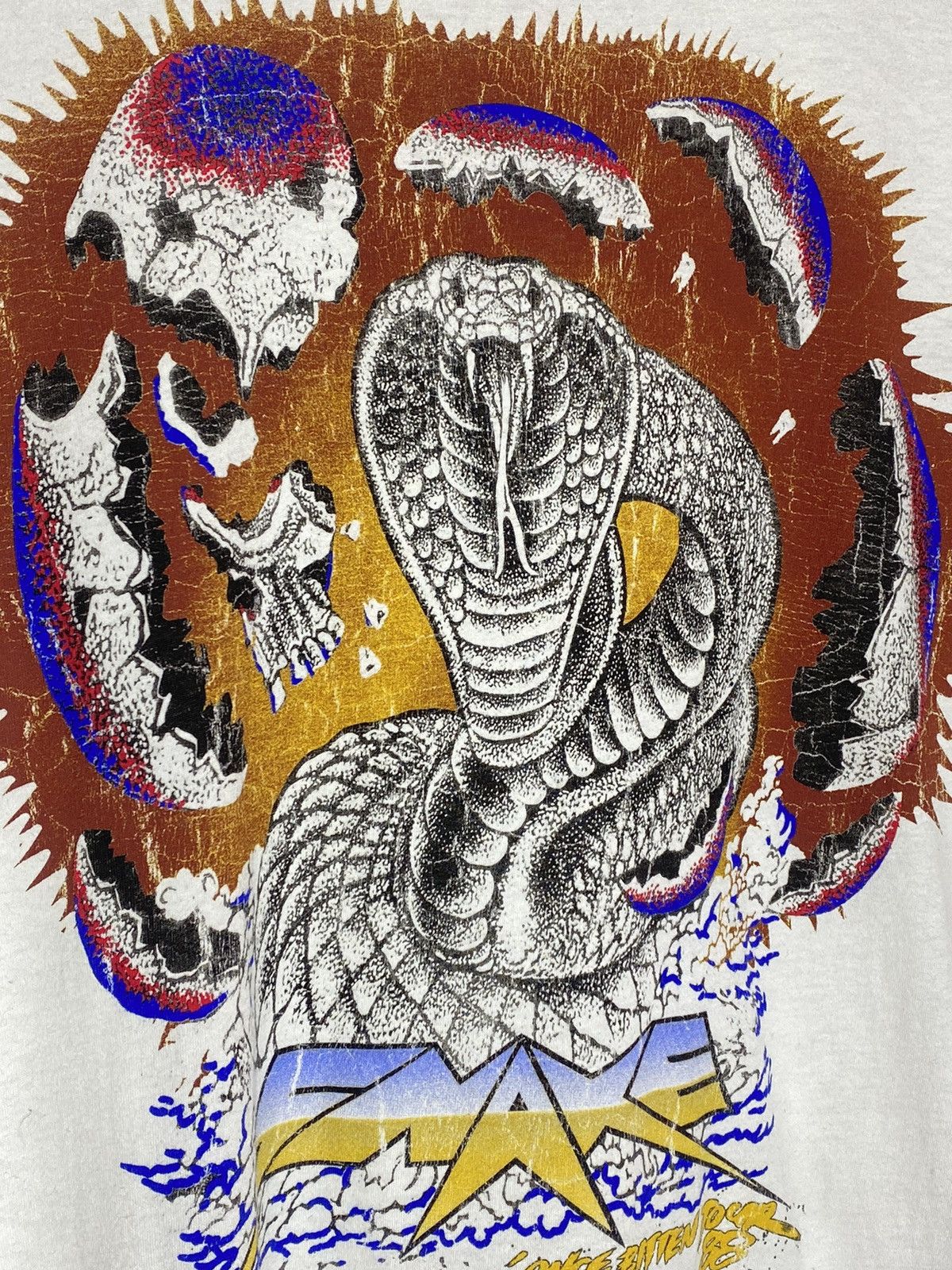 Allsaints All Saints “once bitten tour“ snake logo tee Size US M / EU 48-50 / 2 - 4 Thumbnail