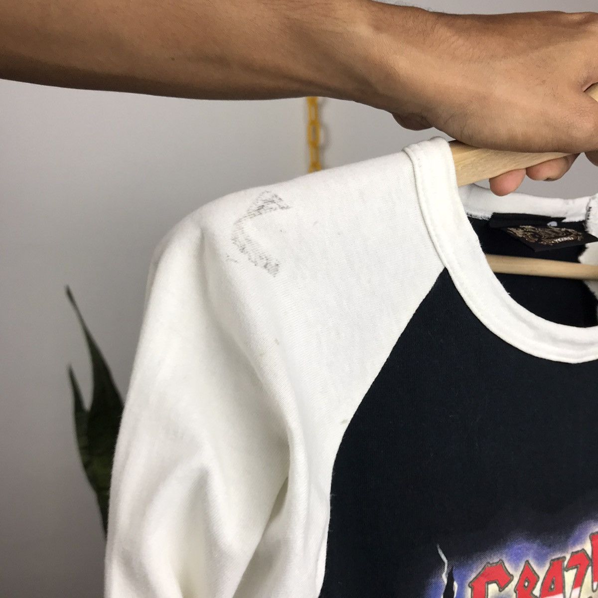 Band Tees × Vintage Vintage Crazy Virgin Band 3Q Size US L / EU 52-54 / 3 - 3 Thumbnail