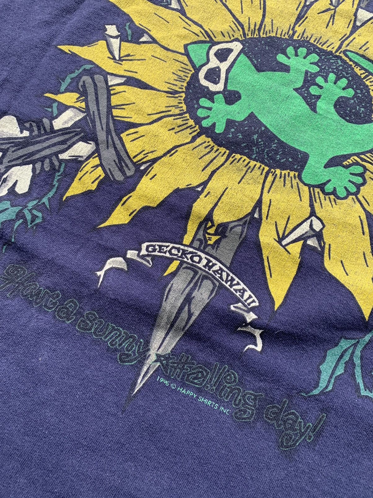 Vintage Vintage Gecko Hawaii T- Shirt Size US XXL / EU 58 / 5 - 7 Thumbnail