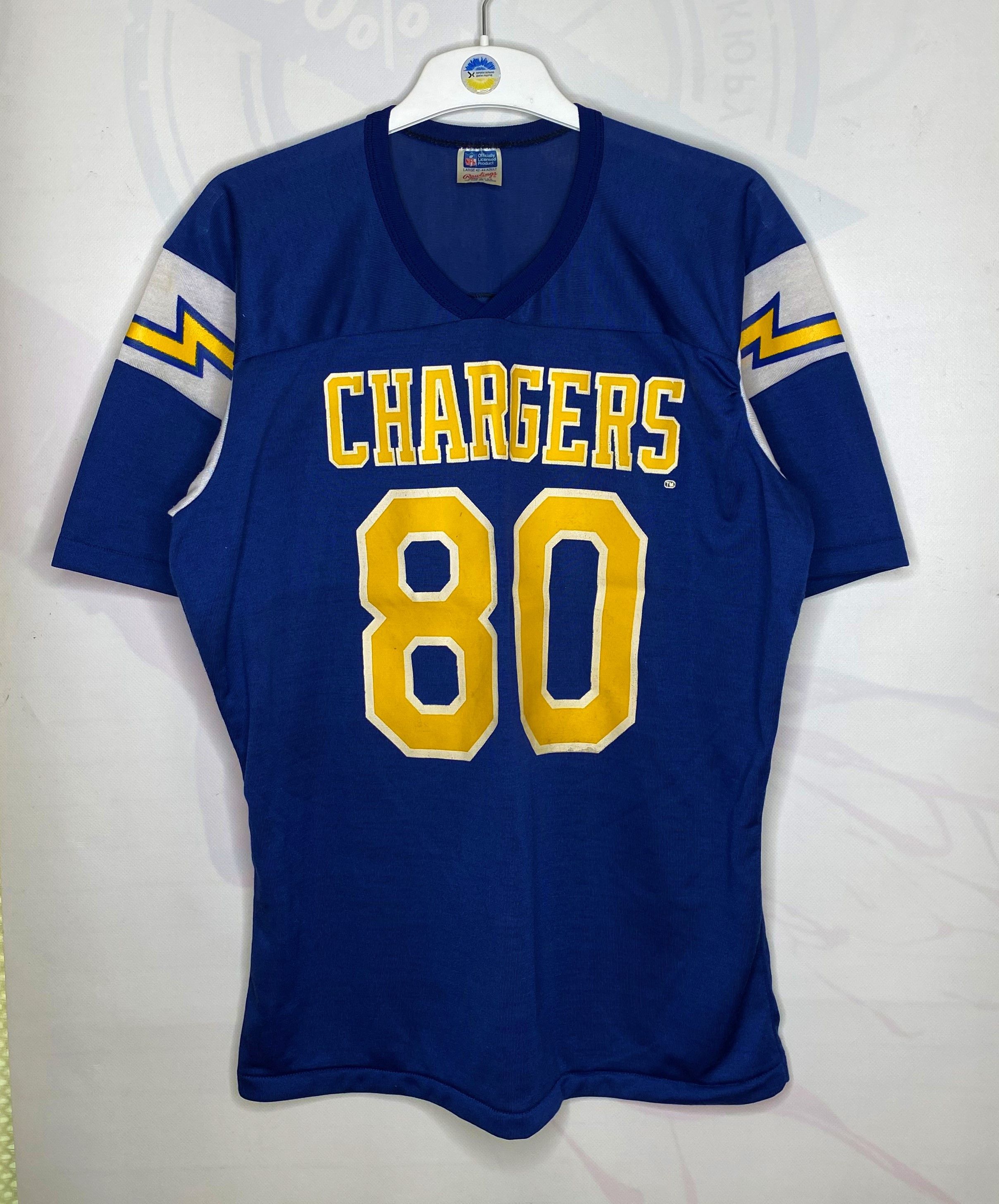 NFL × Vintage #80 WINSLOW SAN DIEGO CHARGERS 80s FOOTBALL JERSEY SHIRT NFL Size US L / EU 52-54 / 3 - 1 Thumbnail