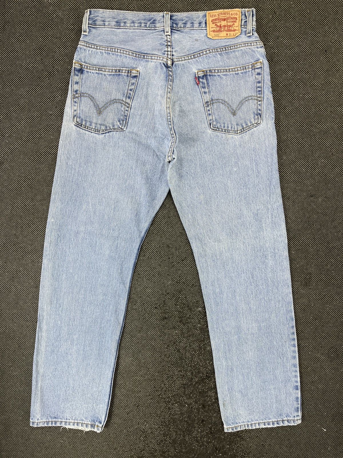 Levi's Vintage Levis 505 Light Wash Jeans 32 x 30 - J730 Size US 32 / EU 48 - 2 Thumbnail