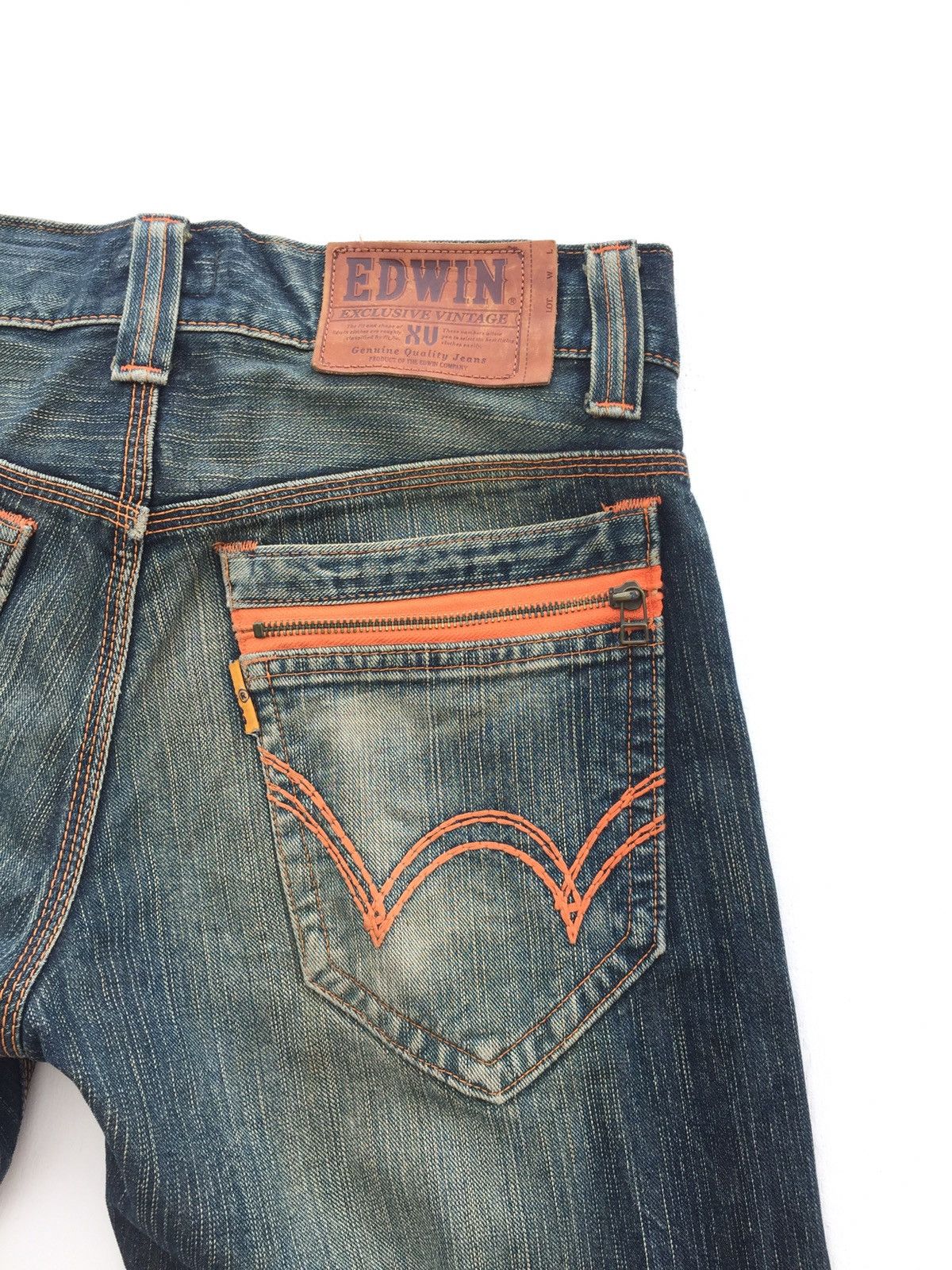 14th Addiction × Edwin × Japanese Brand Baggy Jeans Japan Edwin 403XVS Mud Rusty Denim Size US 32 / EU 48 - 6 Thumbnail