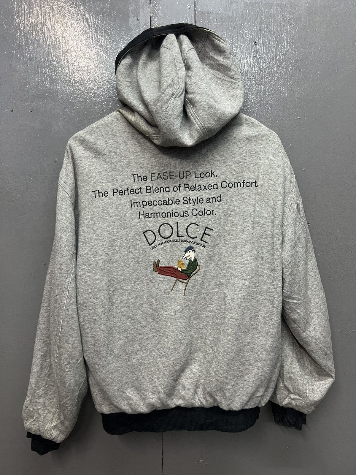 Vintage 🔥UNCLE DOLCE REVERSIBLE BOMBER JACKET Size US L / EU 52-54 / 3 - 11 Thumbnail