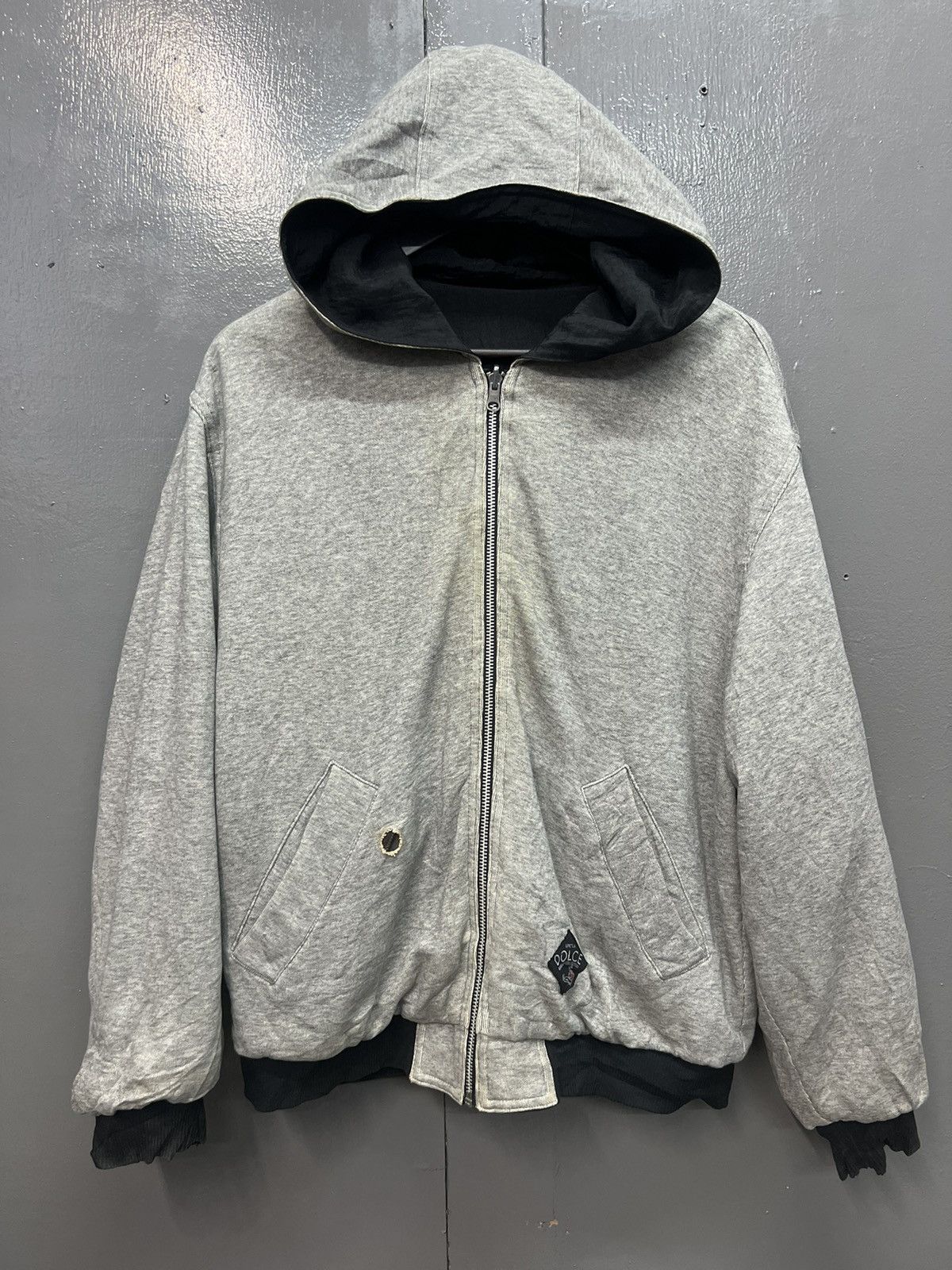 Vintage 🔥UNCLE DOLCE REVERSIBLE BOMBER JACKET Size US L / EU 52-54 / 3 - 9 Thumbnail