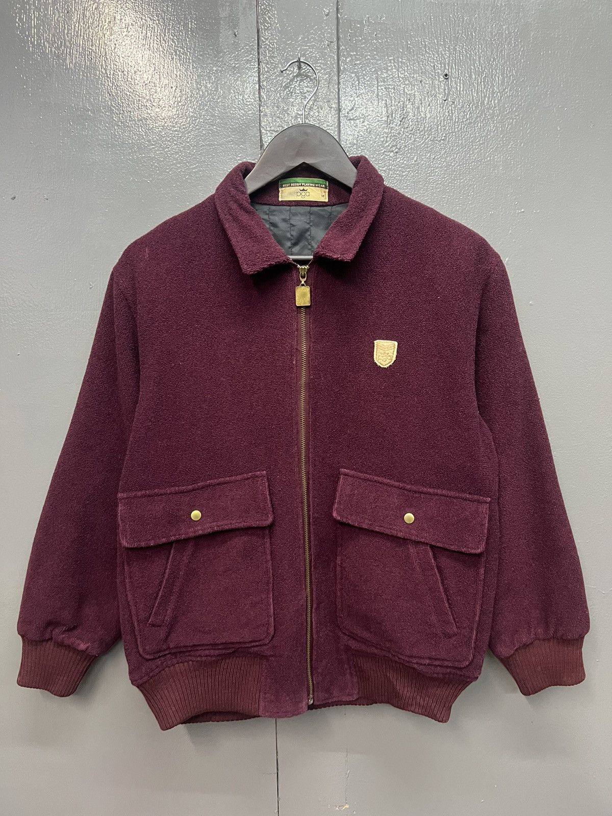 image of Vintage Pga Zipper Jacket in Red, Men's (Size Medium)