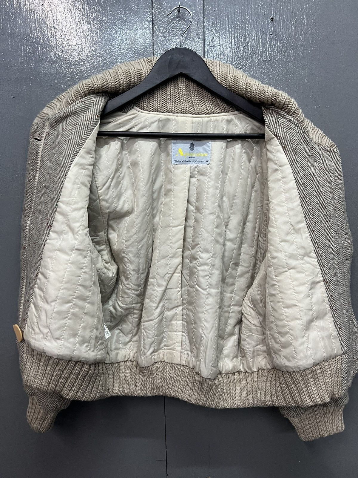 Aquascutum AQUASCUTUM ZIPPER JACKET WOOL FISHBONE Size M / US 6-8 / IT 42-44 - 6 Thumbnail