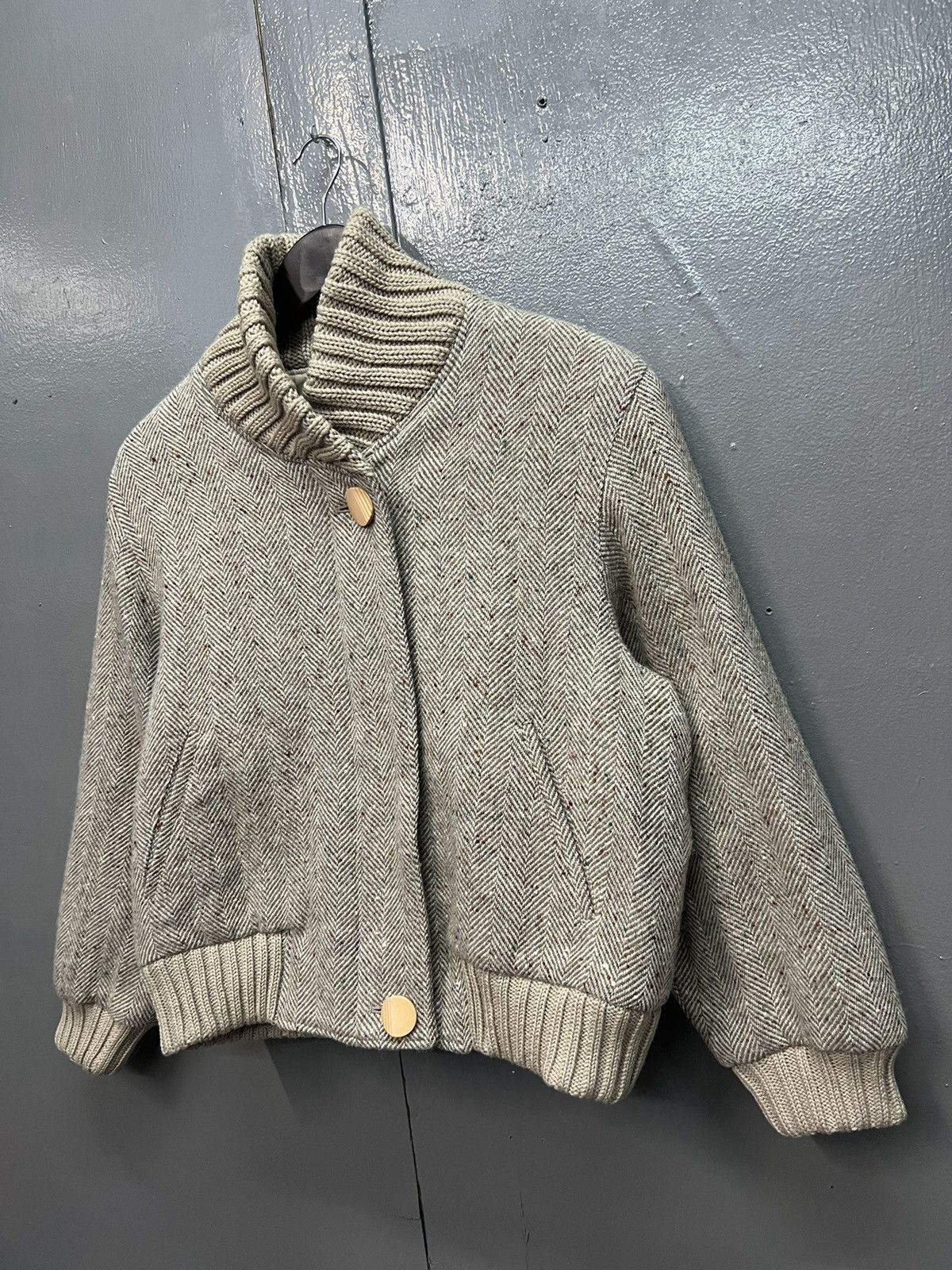Aquascutum AQUASCUTUM ZIPPER JACKET WOOL FISHBONE Size M / US 6-8 / IT 42-44 - 3 Thumbnail