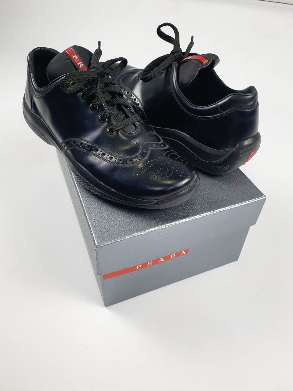 Prada Prada America's Cup Western Leather Sneakers Size US 9 / EU 42 - 2 Thumbnail
